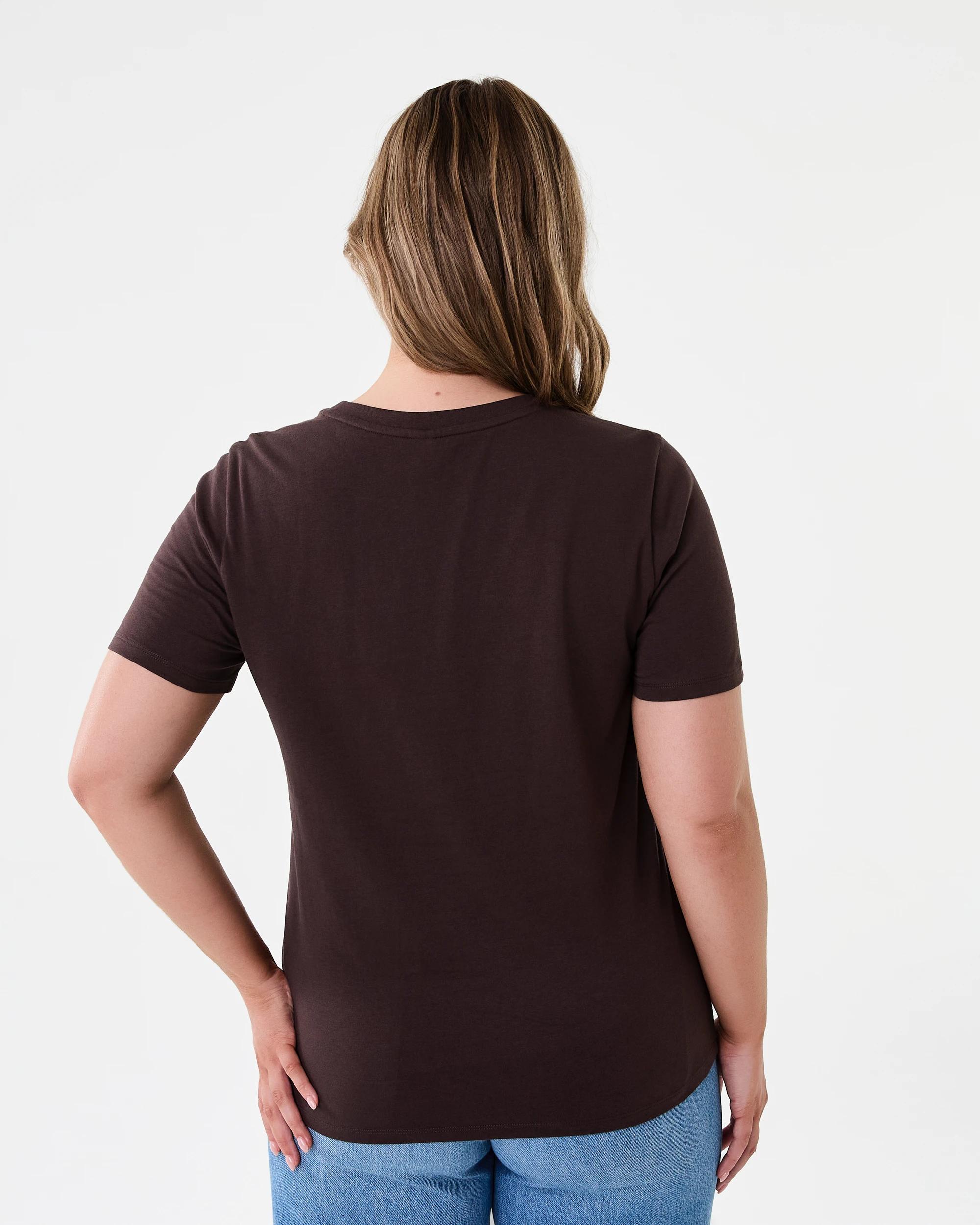 3 Short Sleeve Cotton T-shirt Melt Brown, 3 of 5