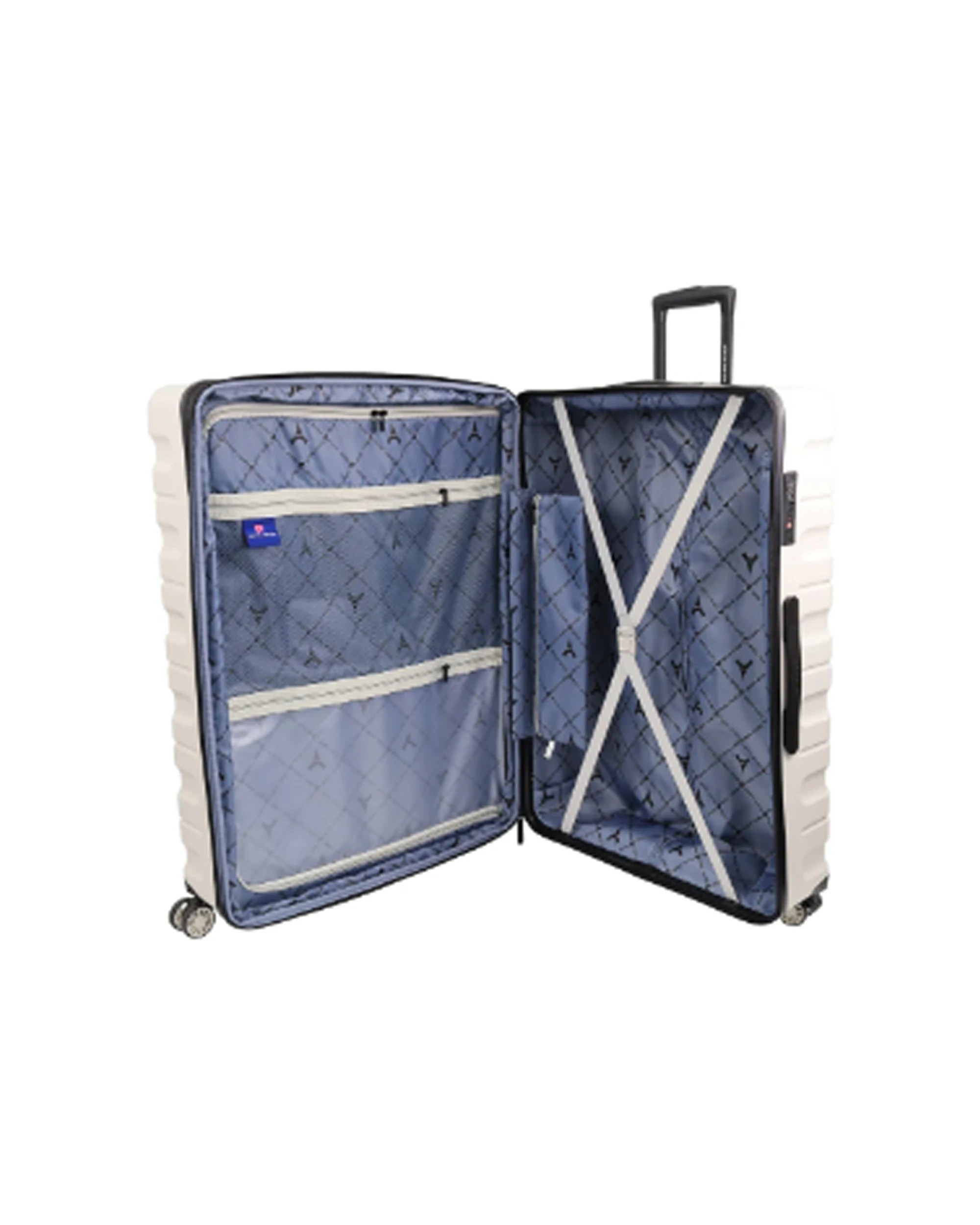 2 Pierre Cardin Hard Shell 4 Wheel Suitcase Medium 70cm TSA Lock Expandable Snow - White, 2 of 3