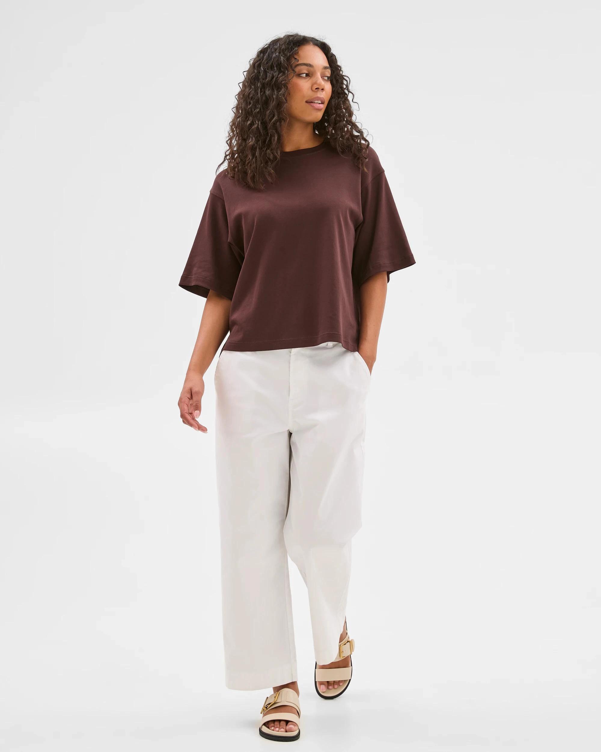 6 Target Australian Cotton Heavyweight Boxy T-Shirt ESPRESSO, 6 of 6