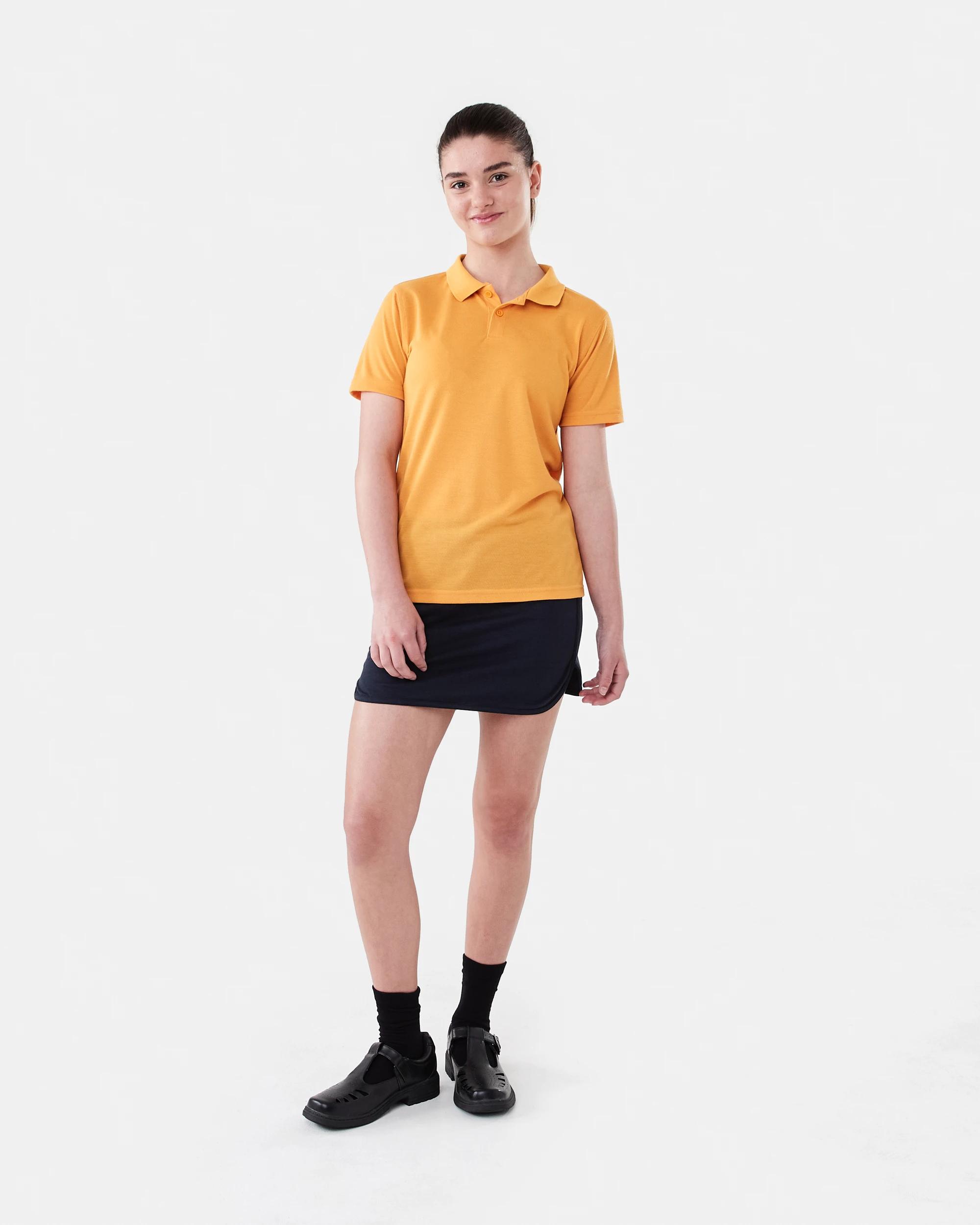 5 School Polo T-shirt Gold, 5 of 6