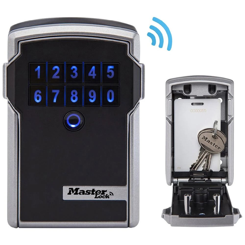2 Master Lock Bluetooth Wall Mount Key Safe 5441EC, 2 of 9