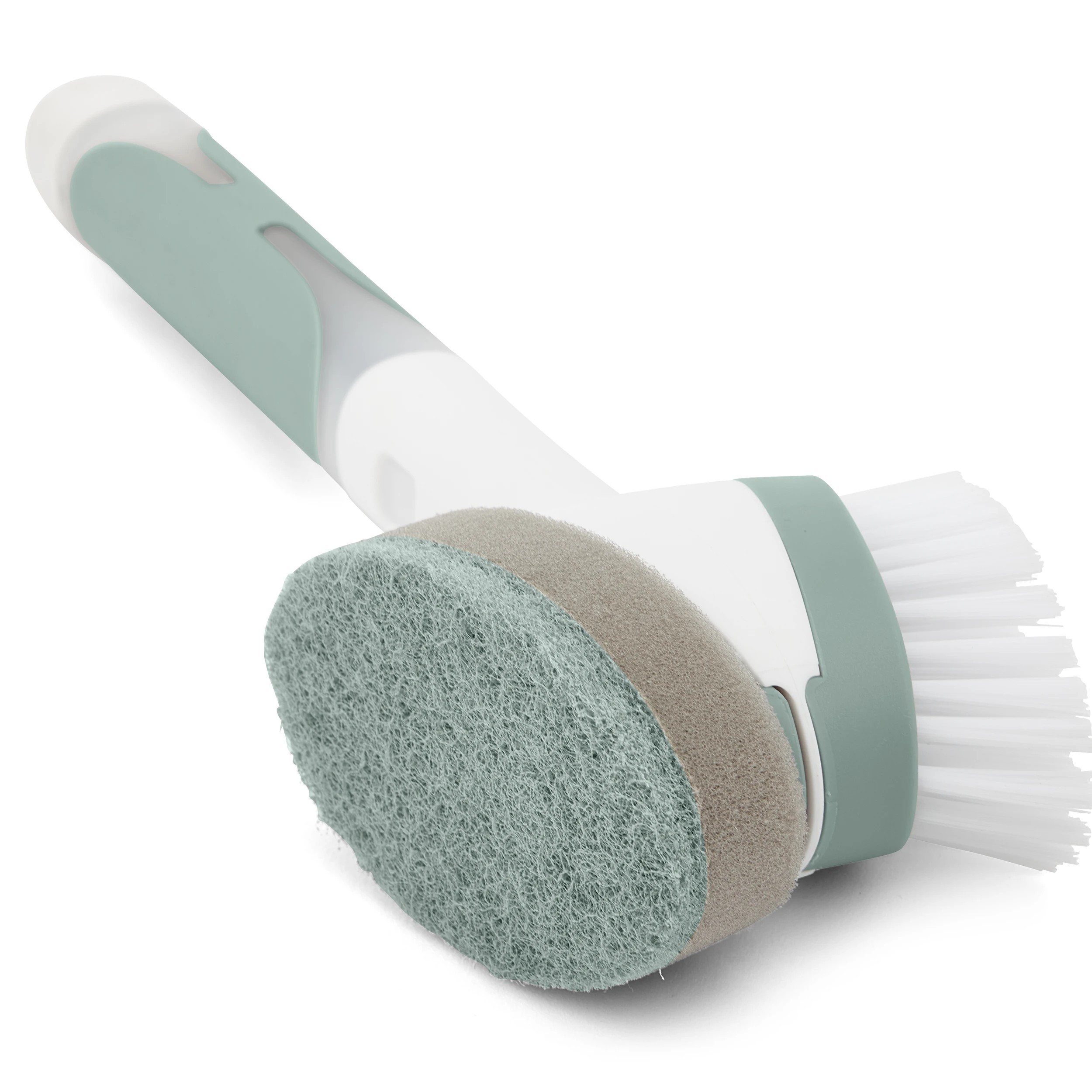 5 2-in-1 Dish Brush - White and Green, 5 of 7
