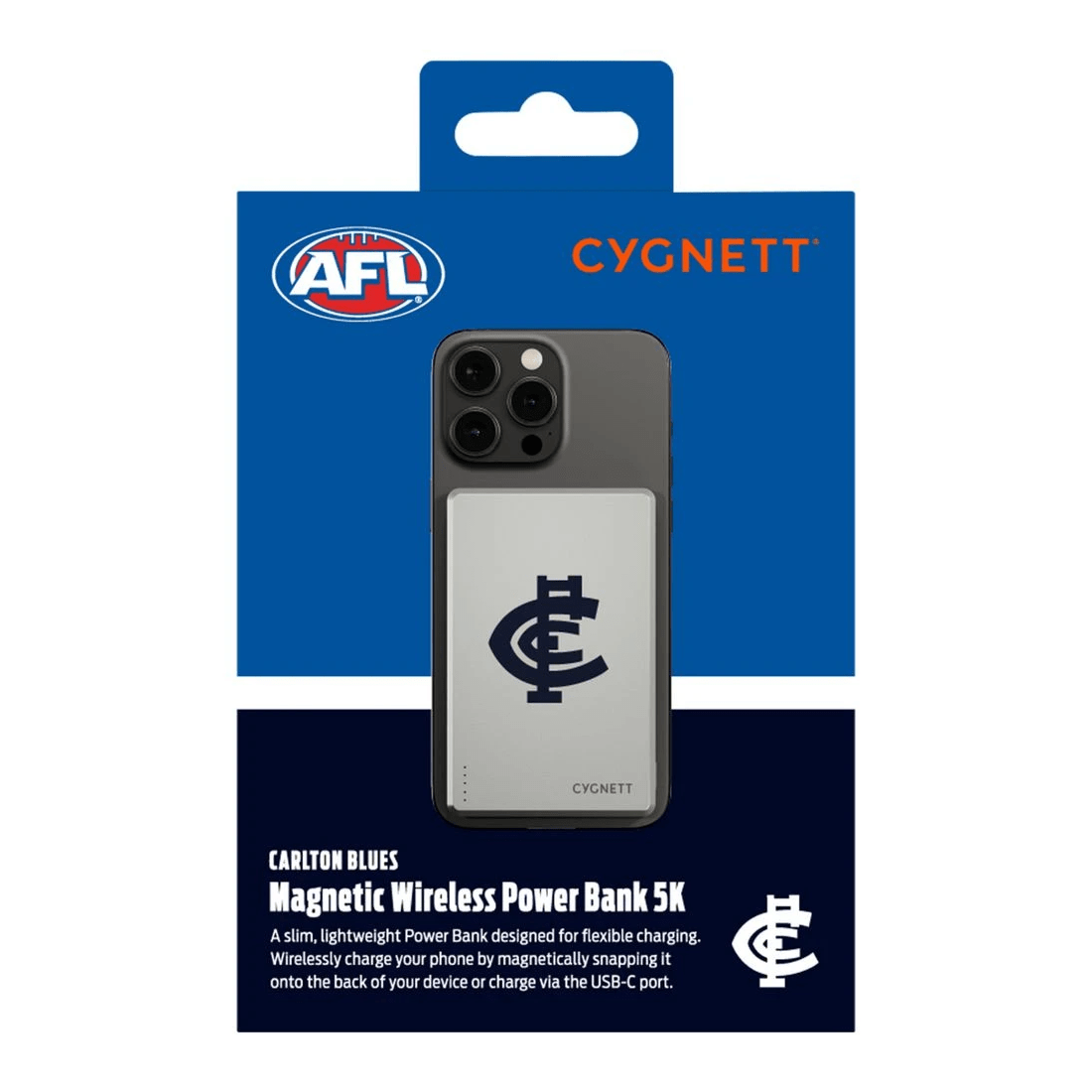 6 Cygnett 5000mAh Magslim Powerbank Carlton Blues, 6 of 6