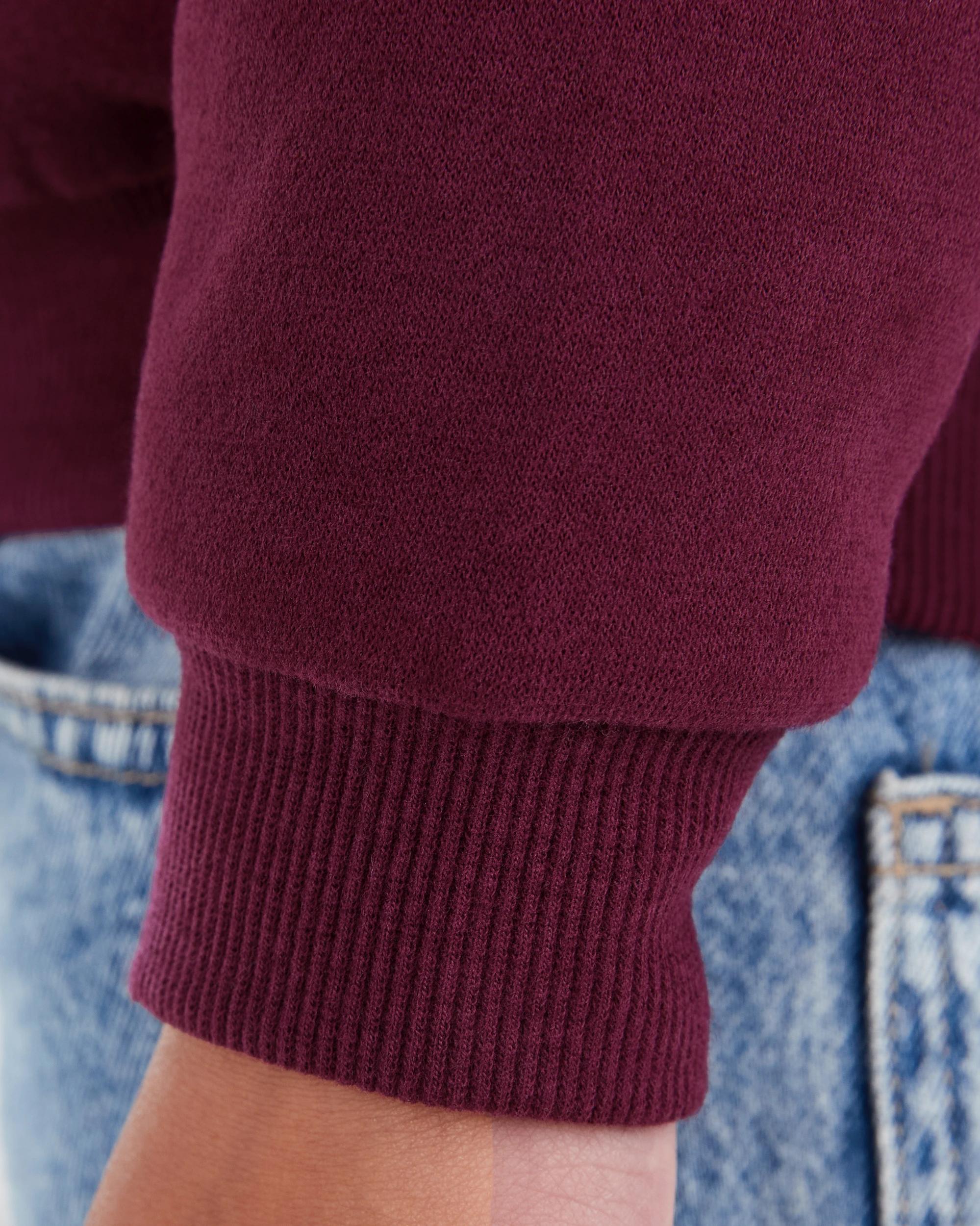 5 Oversized Sequin Embroidered Hoodie Red Cherry, 5 of 7