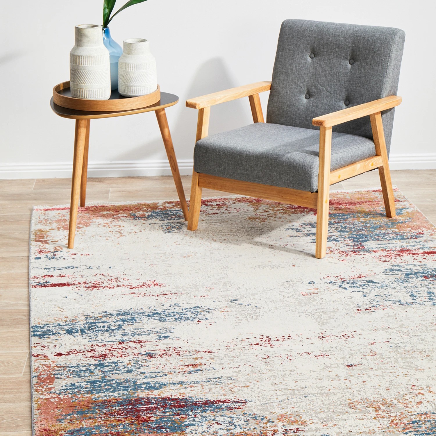 1 Common Ground Rugs Glimmers 109 330x240cm - Extra Large Bamboo Silk Floor Rug - Multi, 1 of 9