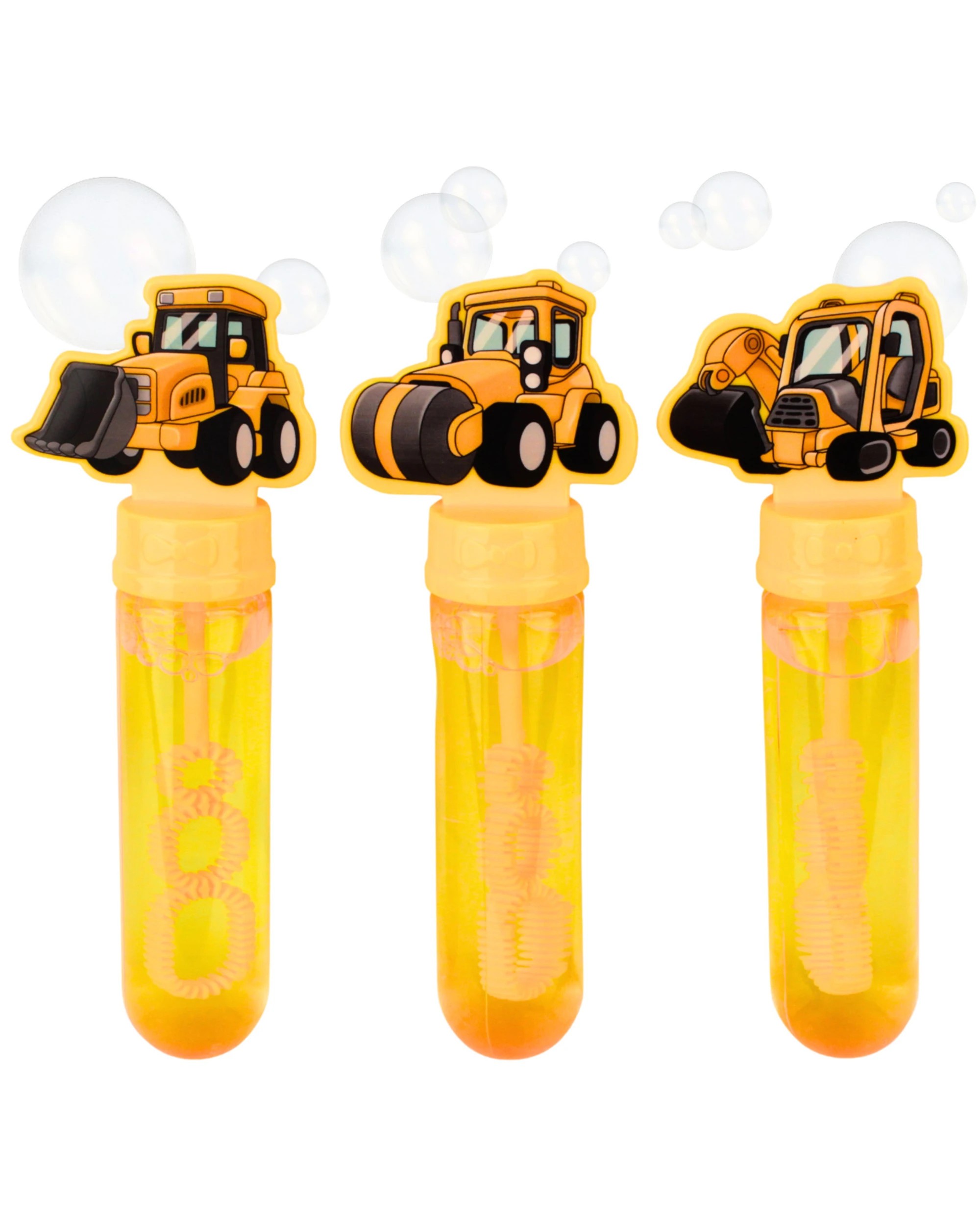 1 Partyrama Pack of 3 Construction Bubble Tubes - Yellow, 1 of 4