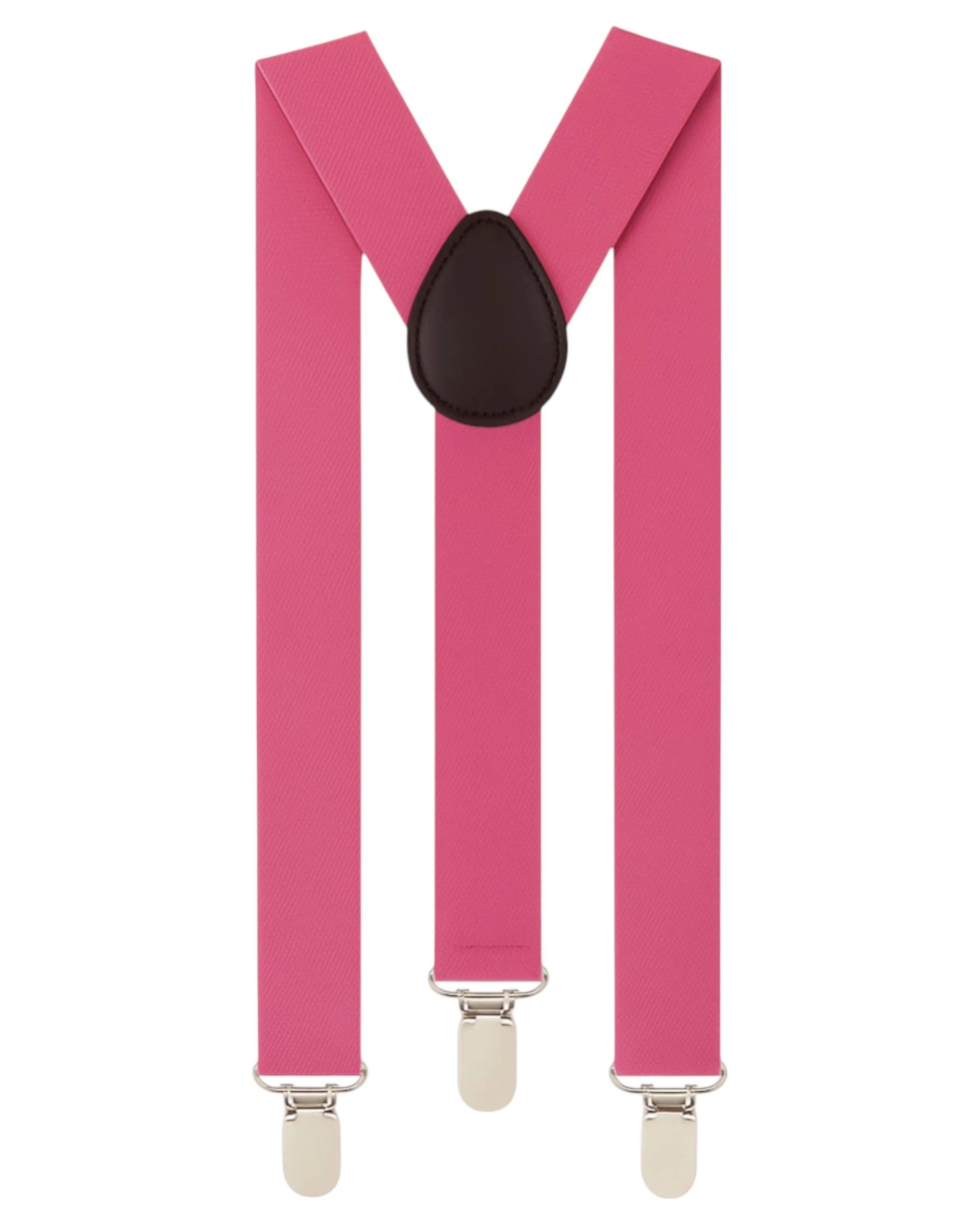 1 Zasel Boys Adjustable Dark Pink 65cms Suspenders - Pink - Pink, 1 of 3
