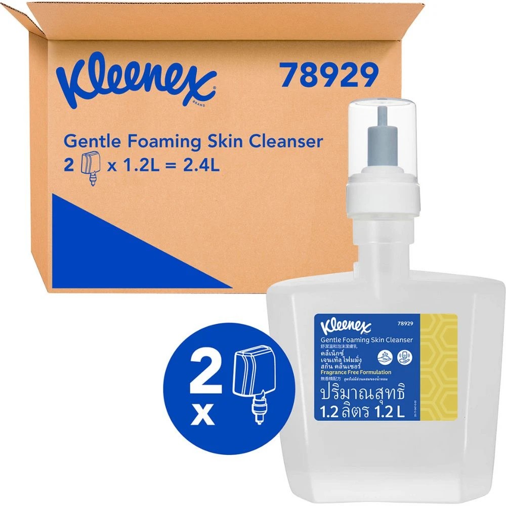 1 Kleenex Gentle Foam Cleanser 1.2L  2 Pack, 1 of 4