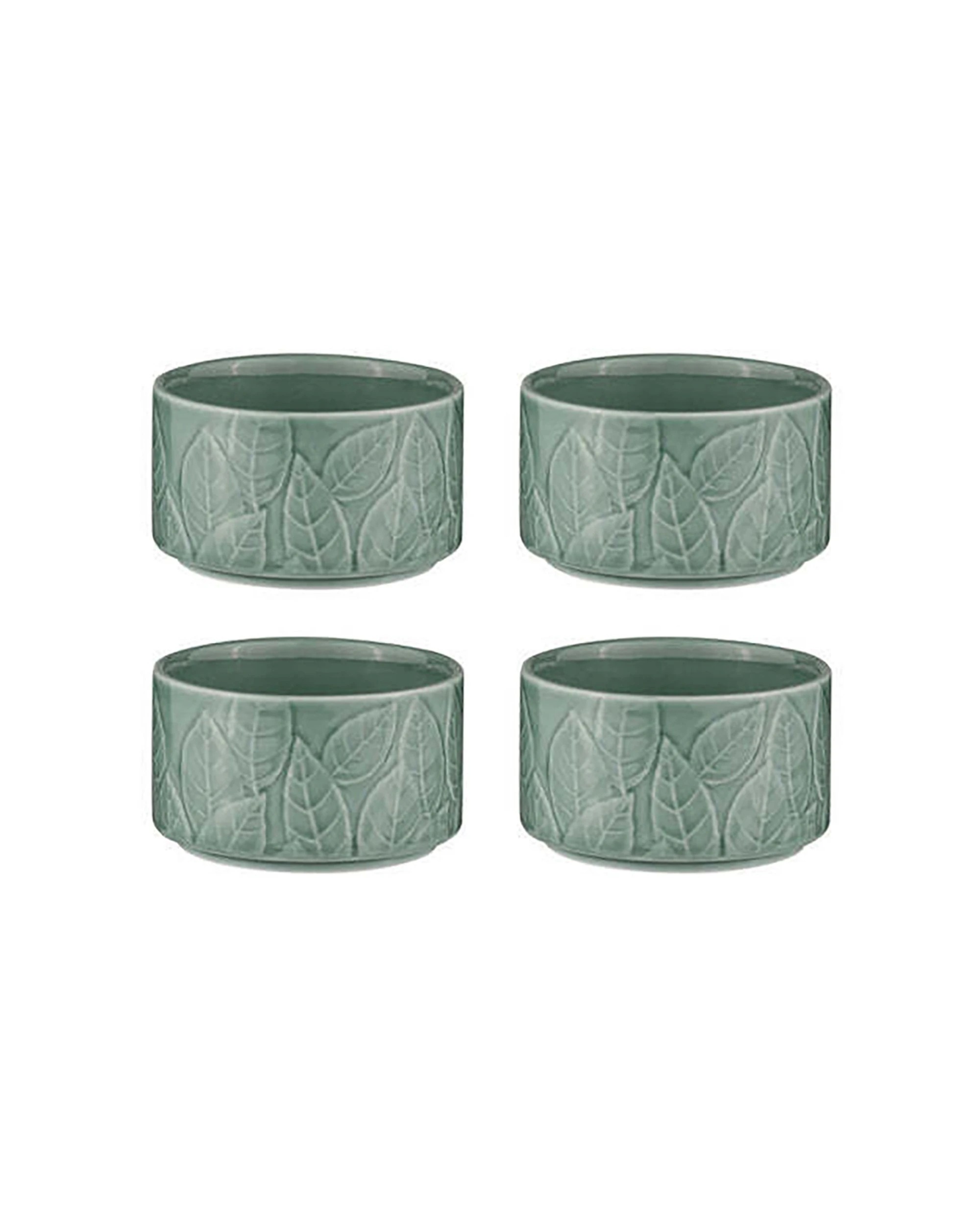1 Ladelle 4pc Heath Porcelain Ramekin Set Jade - Green, 1 of 4