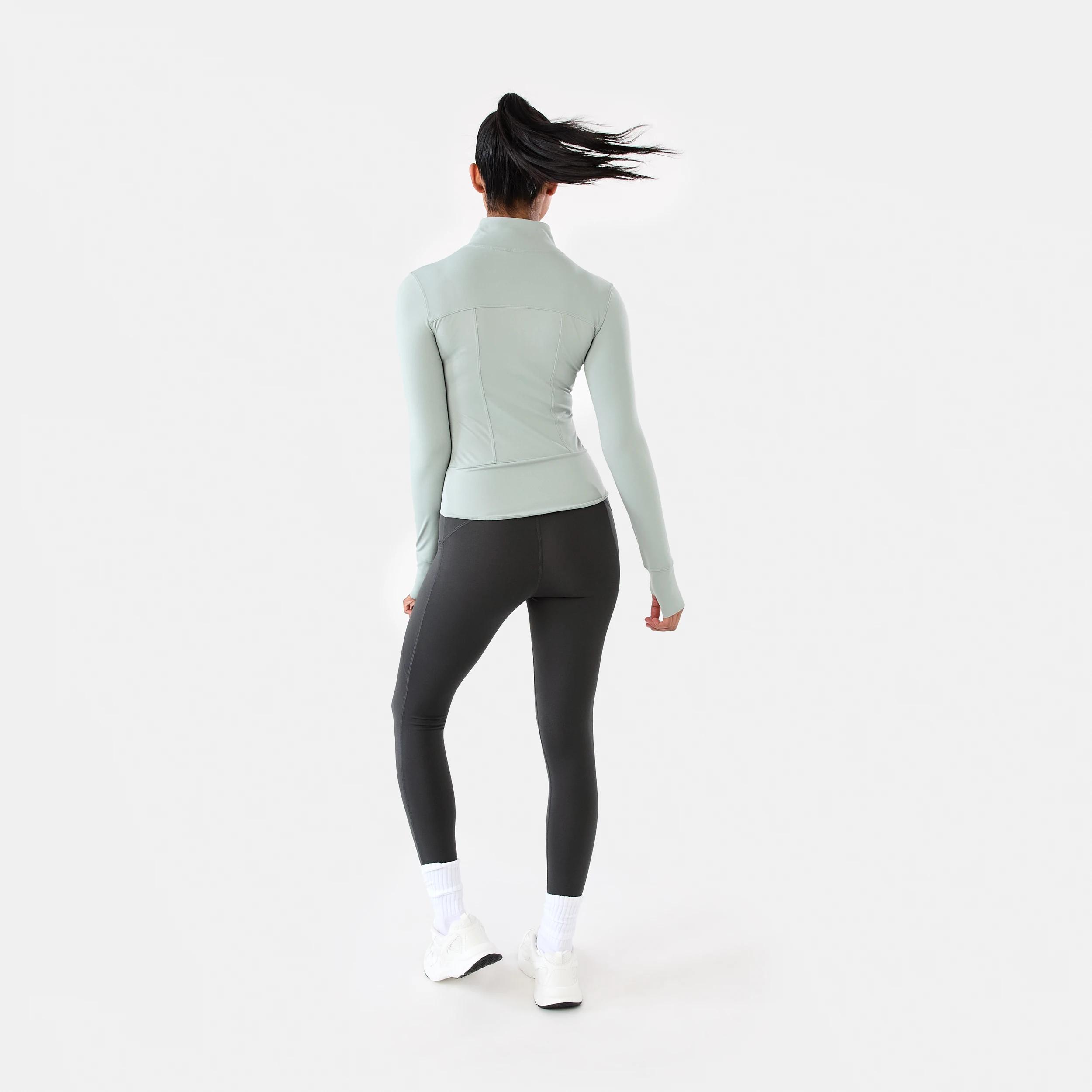 5 Active Womens Long Sleeve Ultrasoft Jacket LINDSEY GREEN, 5 of 8