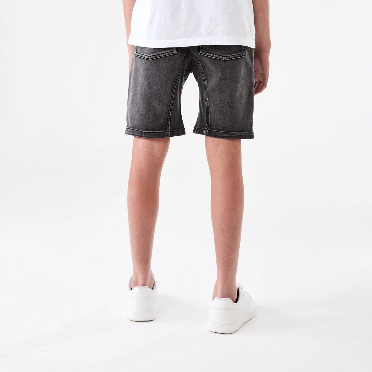 2 Pull On Denim Moto Shorts BLACK WASH, 2 of 7