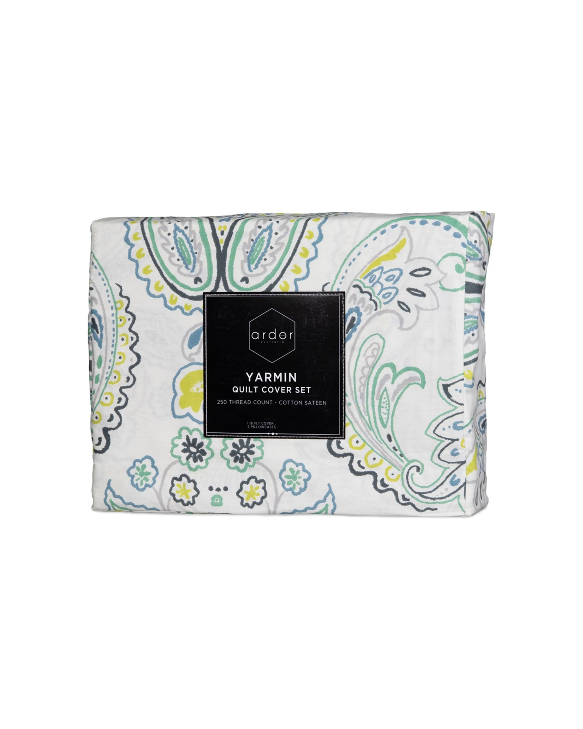 3 Ardor Single Size Yarmin Cotton Quilt Cover Bedding Set Moroccan-Inspired
 - Single Bed, 3 of 3