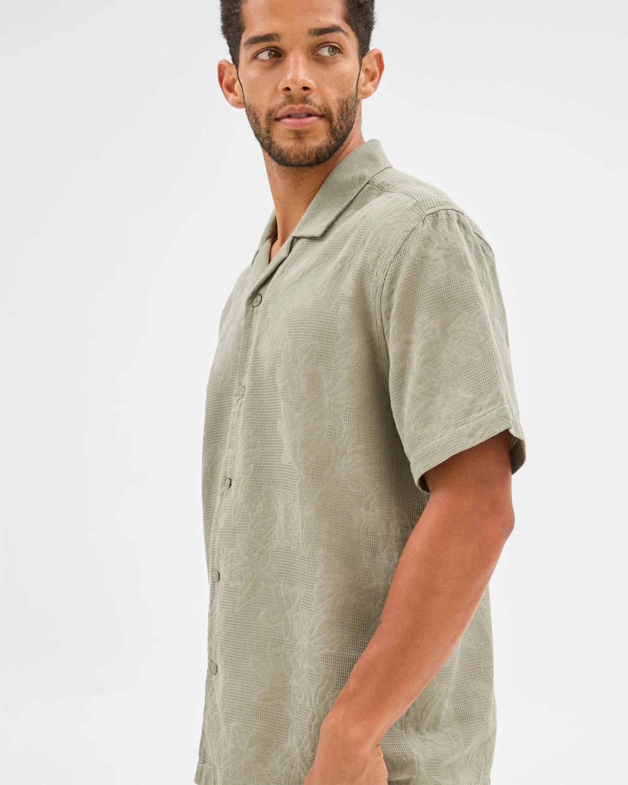 4 Target Australian Cotton Jacquard Shirt VETIVER, 4 of 5