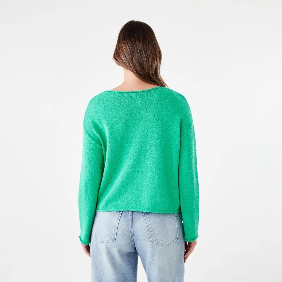 3 Boat Neck Pullover SIMPLY GREEN, 3 of 5