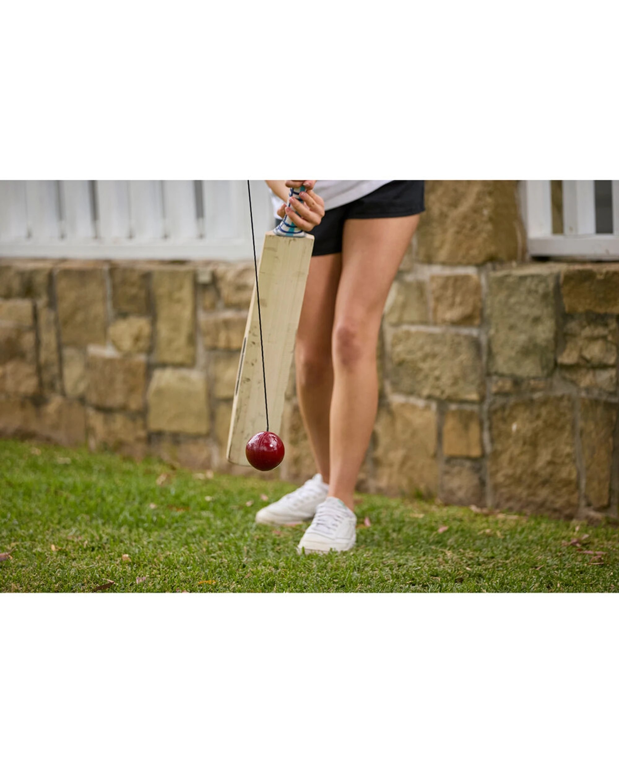 5 Sklz Cricket Bat Ball Trainer For Batting Practice and Hand-Eye Co-Ordination - Red, 5 of 5