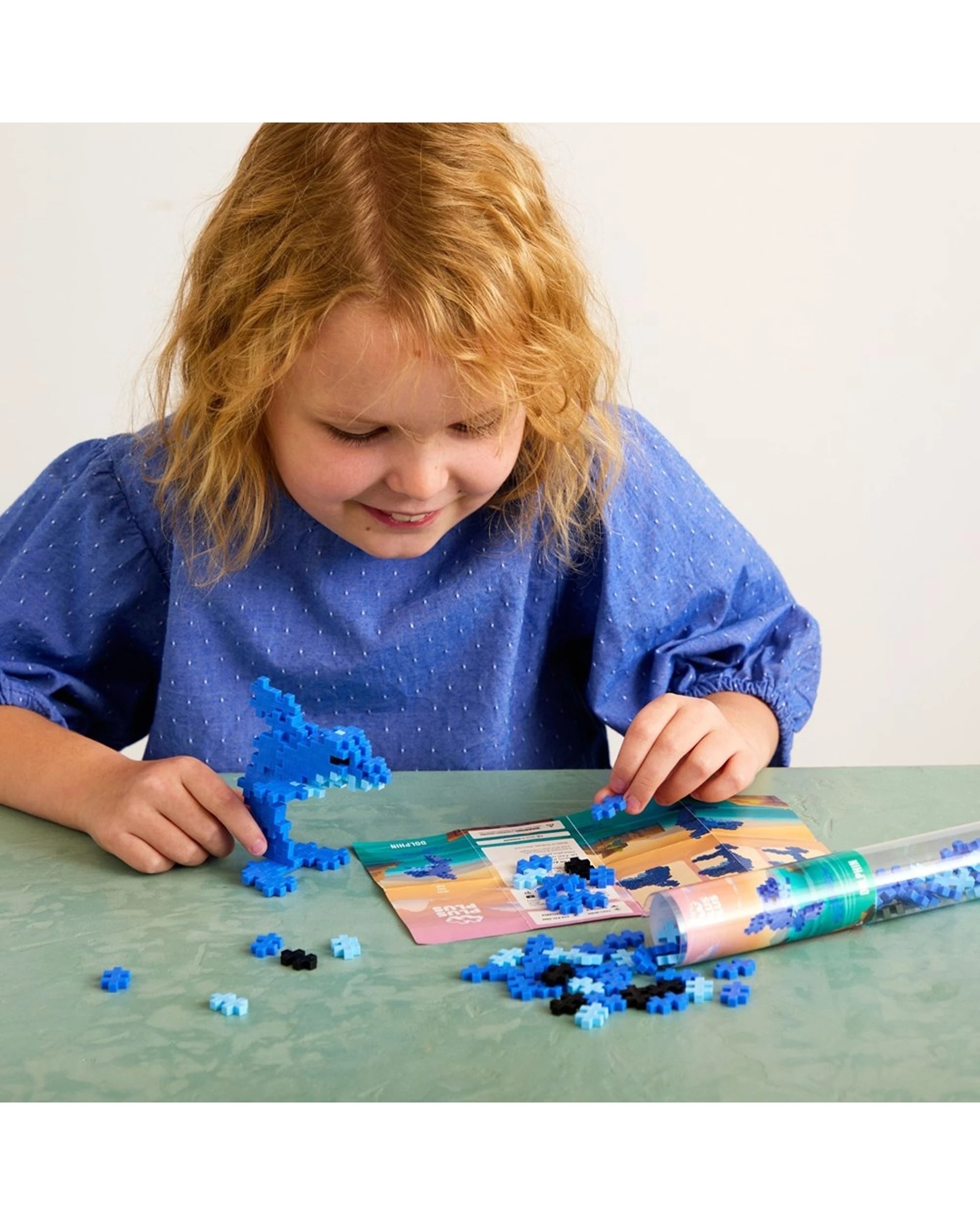 3 Plus-Plus 100pc Dolphin Tube Building Blocks STEM Educational Kids Toy, 3 of 3