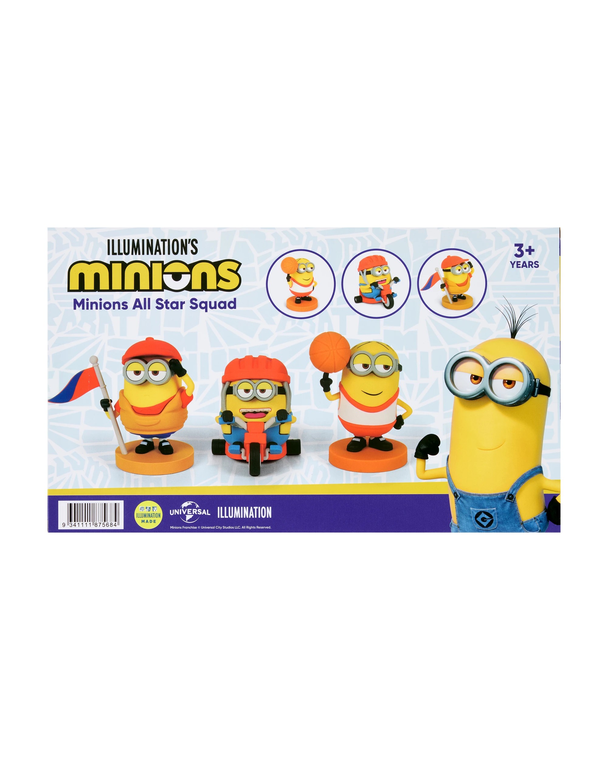 6 3 Pack Illumination’s Minions All Star Squad Figures, 6 of 6