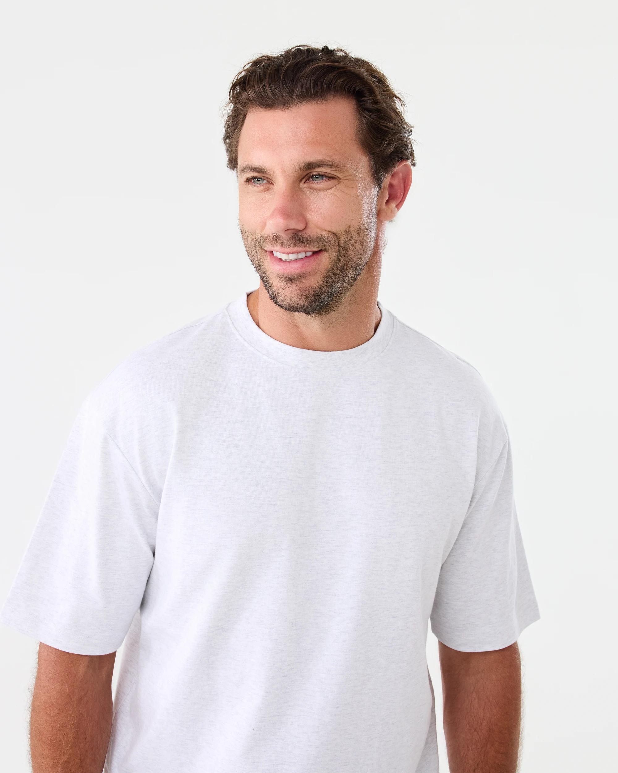 4 Oversized Heavyweight T-shirt Ice Marle, 4 of 5