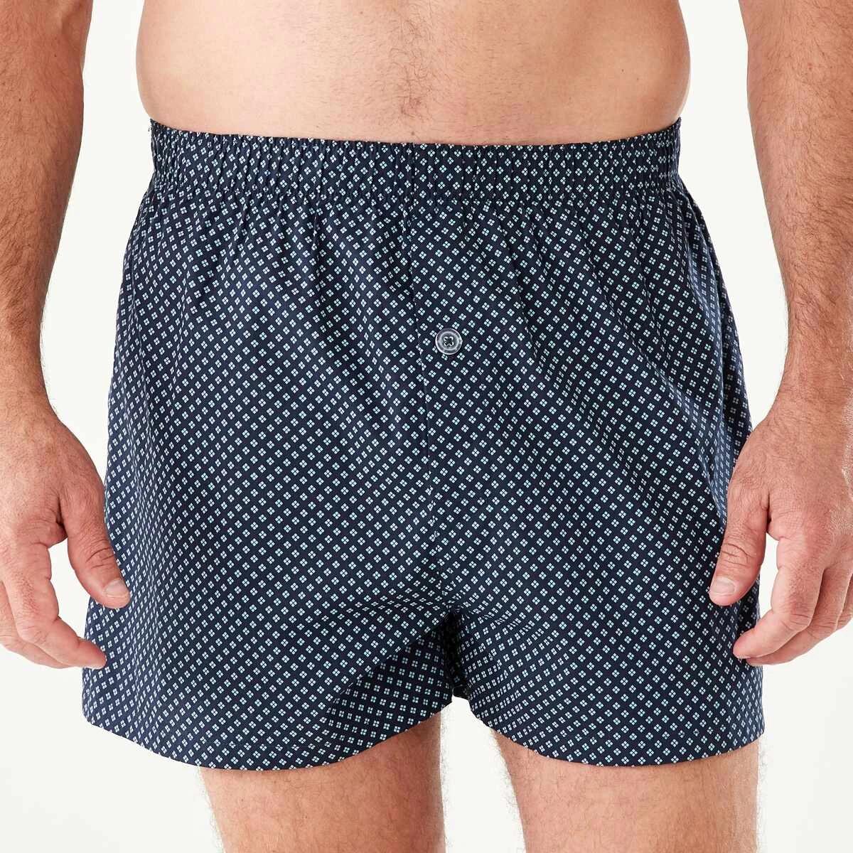 2 3 Pack Alpha Classic Woven Boxers MICRO CHECKS, 2 of 8
