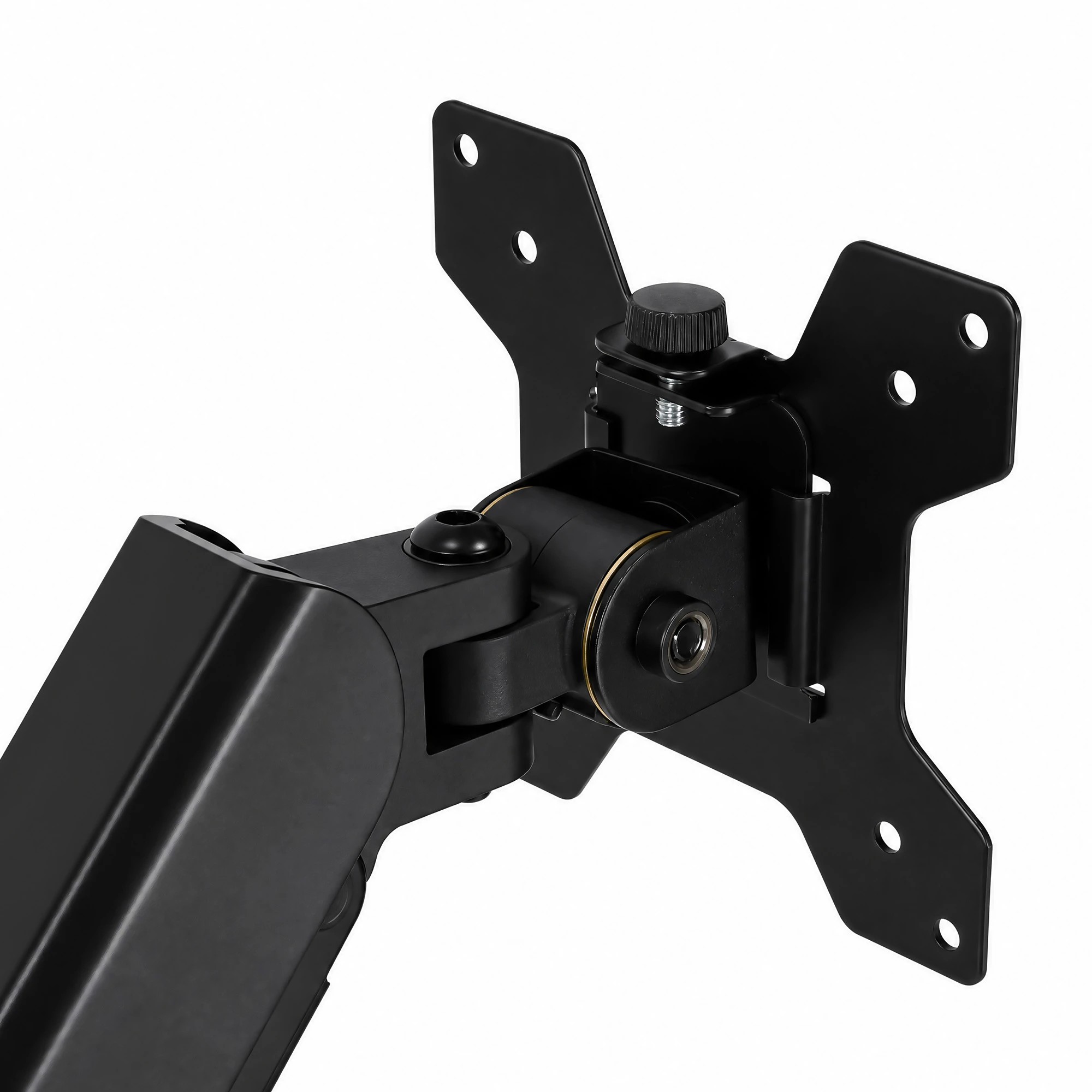 4 Levede Single Monitor Arm Adjustable 2-Way Desk Mount Rotatable 13-32 inch Black, 4 of 8