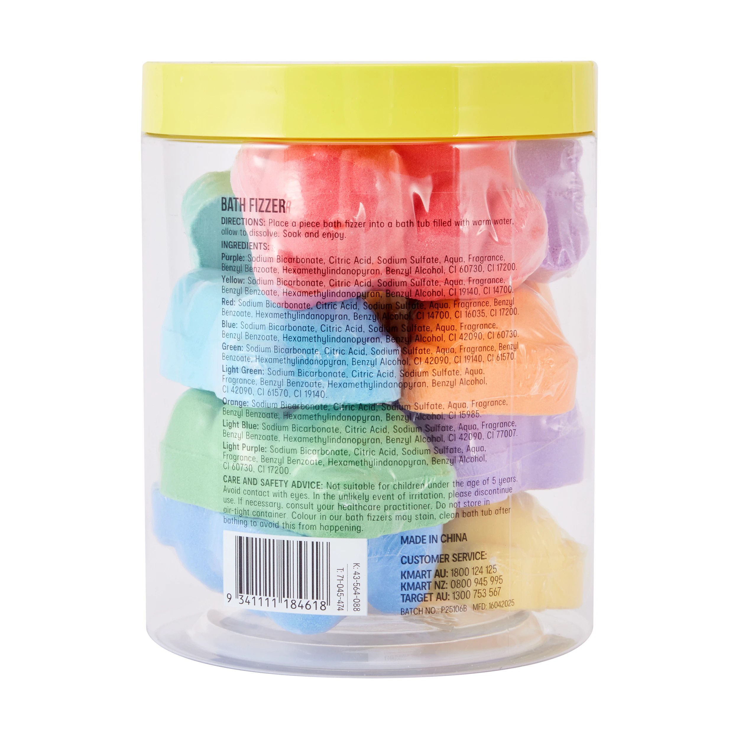 4 OXX Bodycare 9 Pack Multi Bath Fizzer - Cotton Candy Scented, 4 of 4