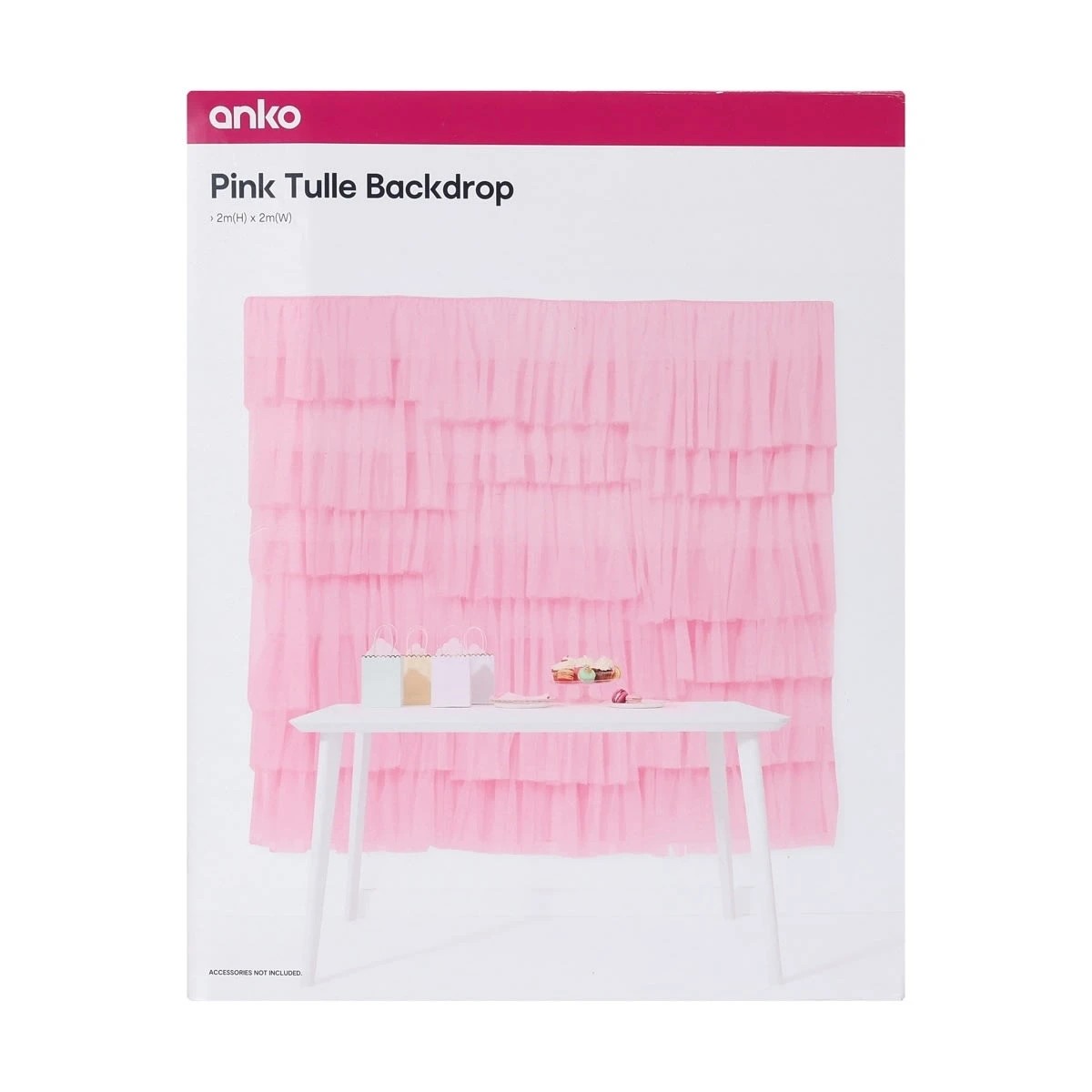 5 Pink Tulle Backdrop, 5 of 5