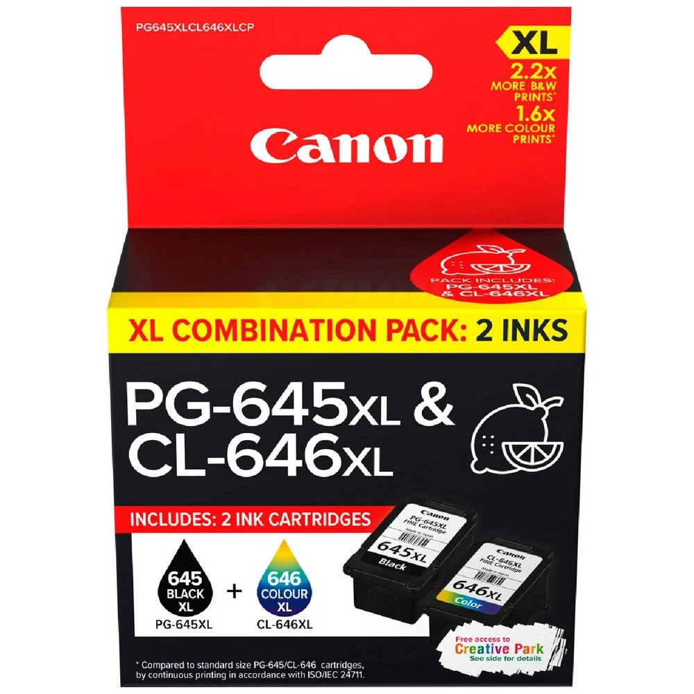 1 Canon 645/646 XL Ink Cartridge Value Pack, 1 of 6