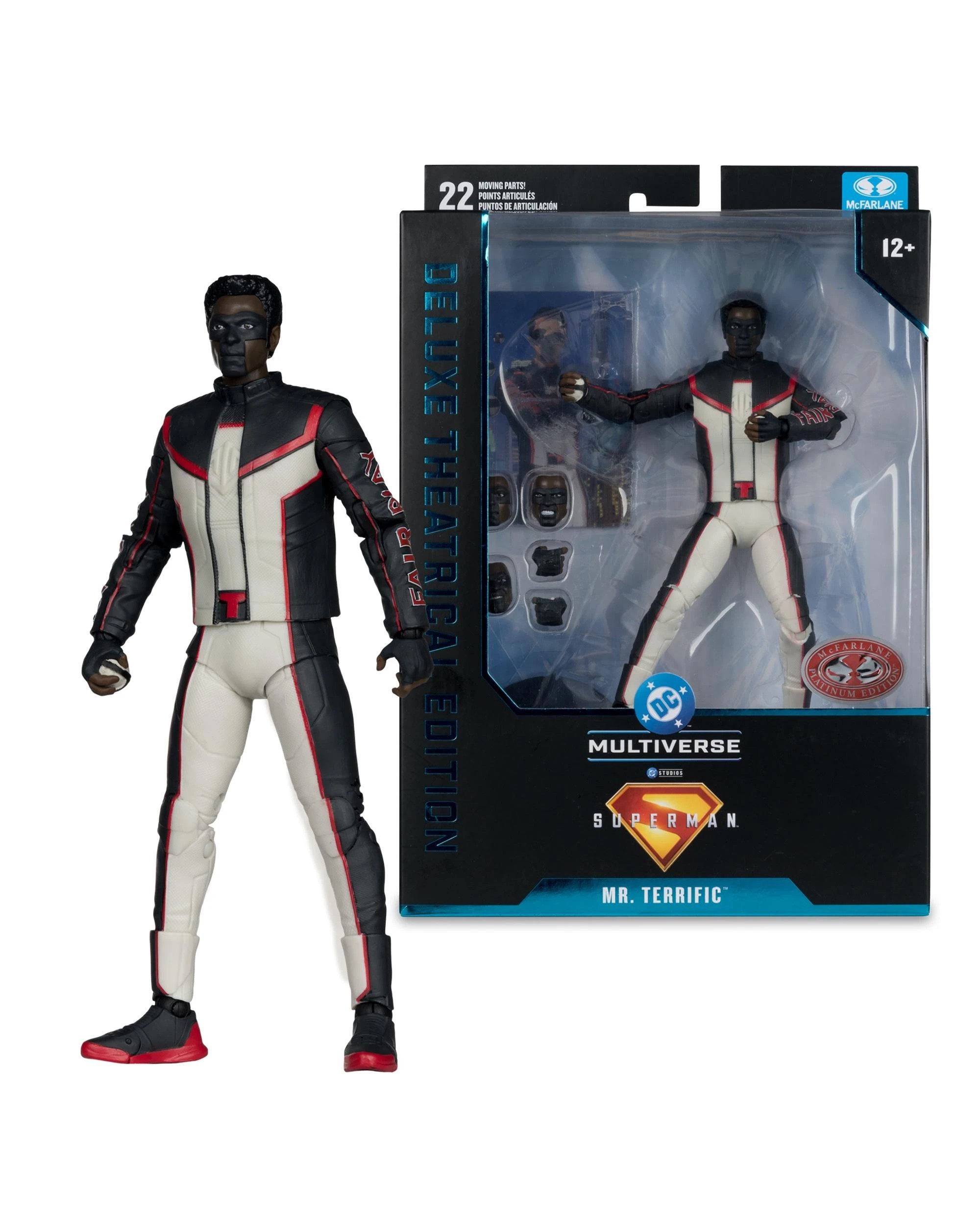 1 DC Multiverse Superman - 2025 -  Mr Terrific Deluxe Theatrical Red Platinum Edition 7 inch Action Figure, 1 of 8