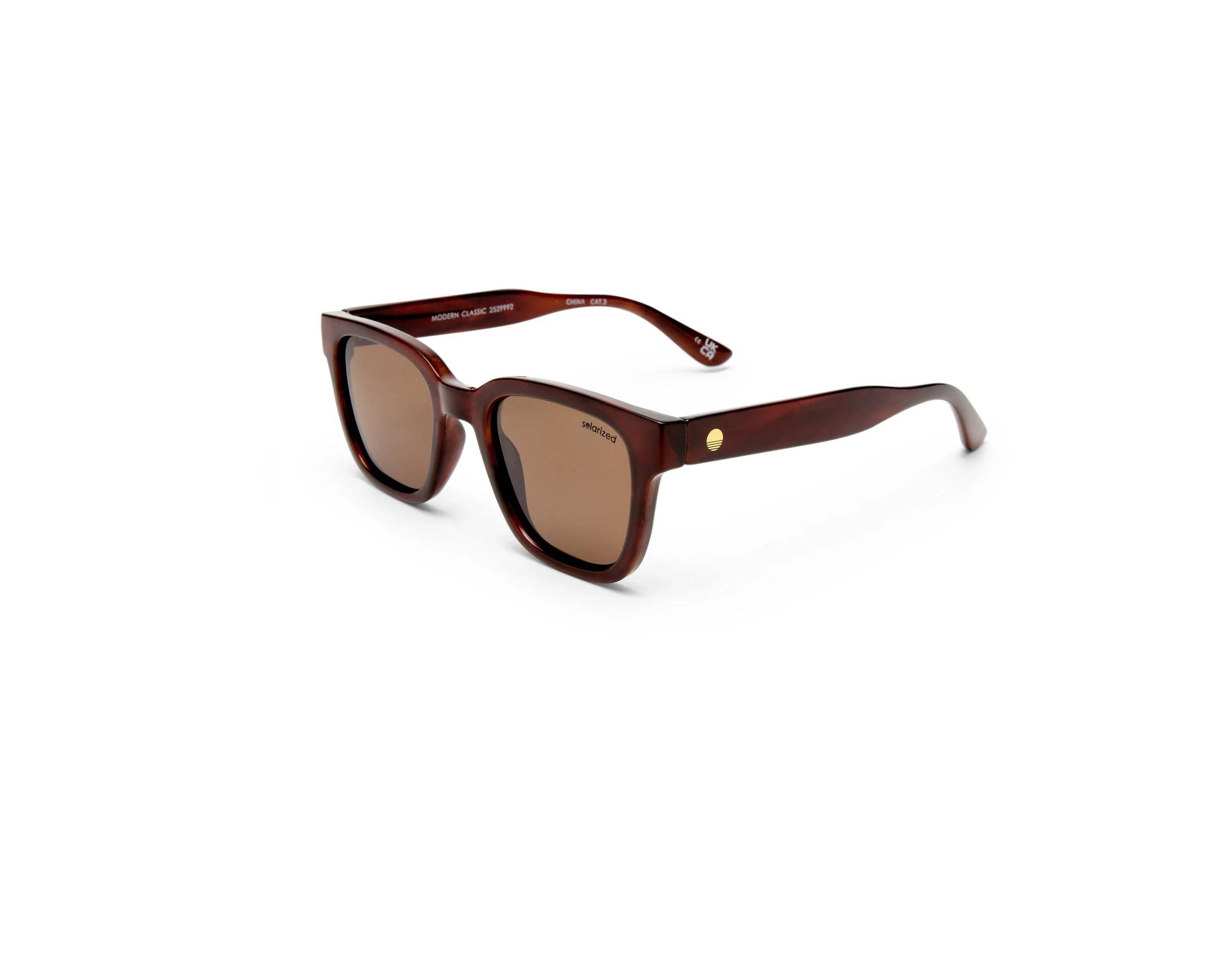 1 SOLARIZED® Womens Modern Classic Sunglasses - Mink BROWN, 1 of 6