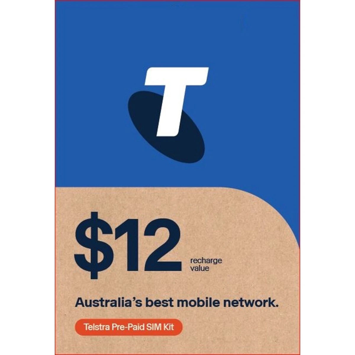 1 Telstra $12 Pre-Paid SIM Kit