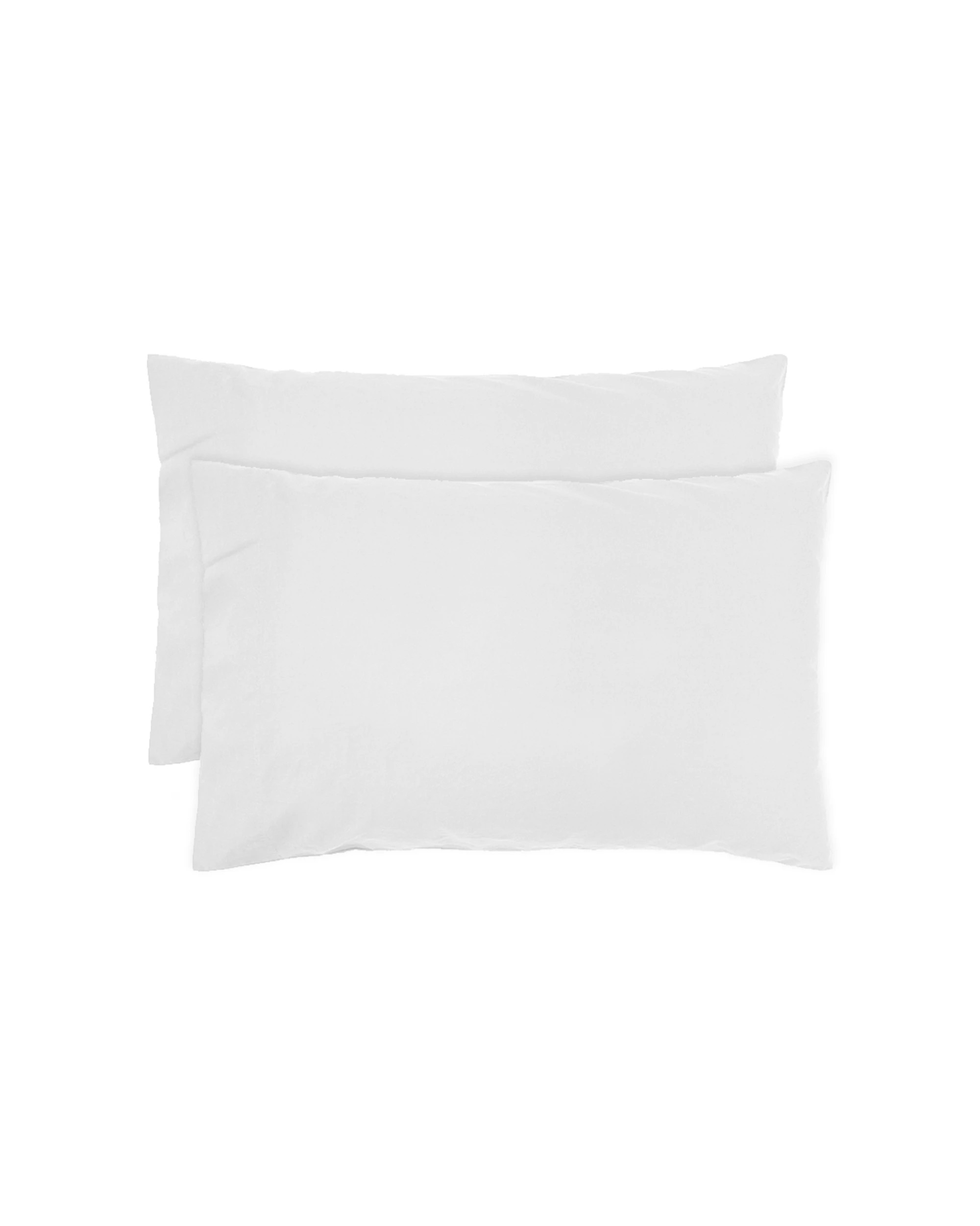 1 Bambury Std Temple Organic Cotton Pillowcase Pair Ivory Woven - White, 1 of 1