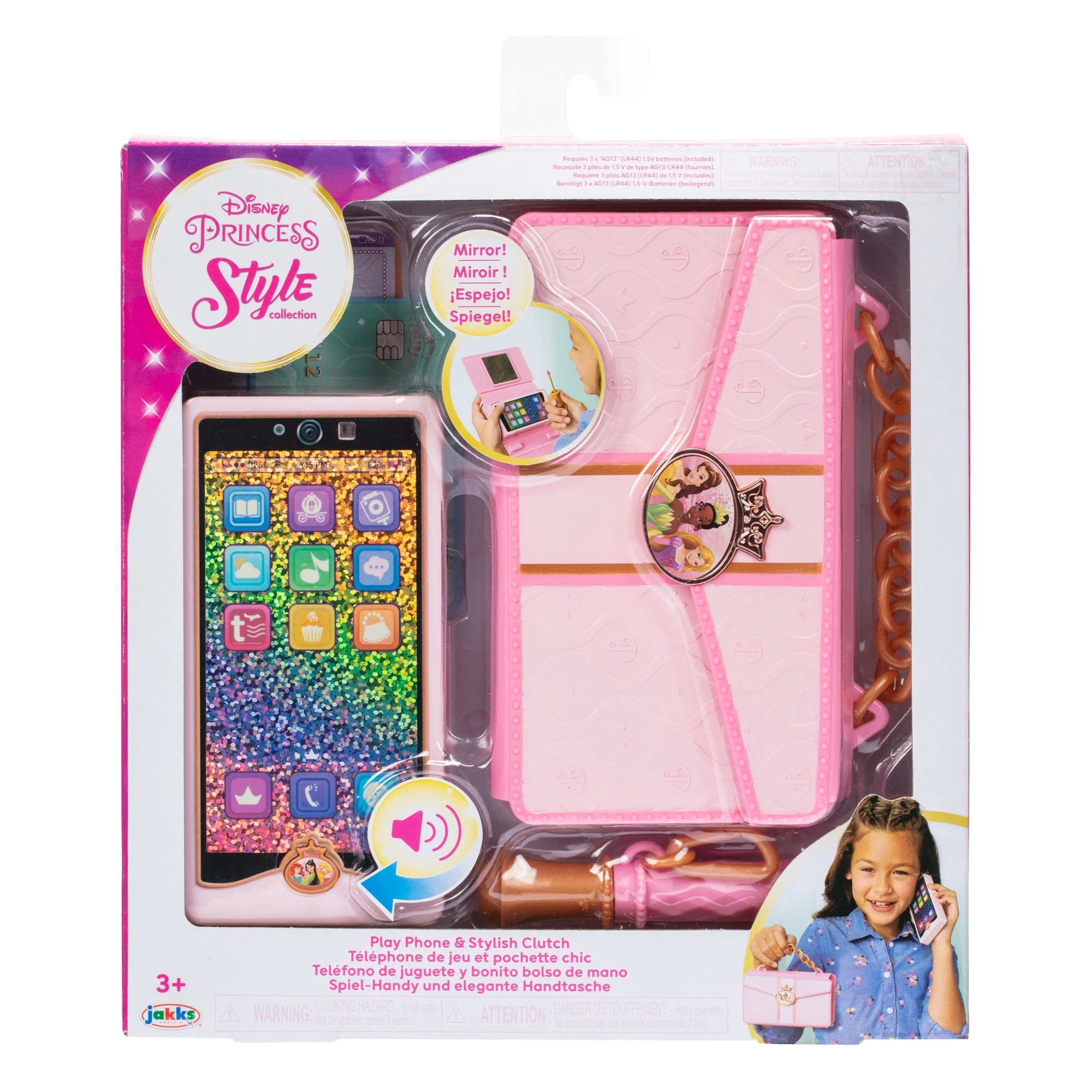 2 Disney Princess Style Collection Play Phone and Stylish Clutch, 2 of 8