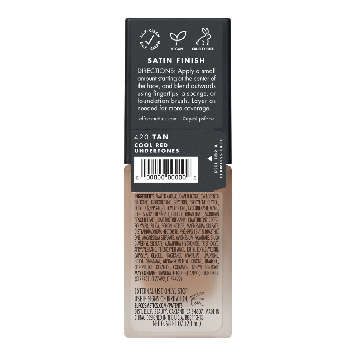 5 e.l.f. Flawless Finish Foundation - 20ml, Tan, 5 of 5
