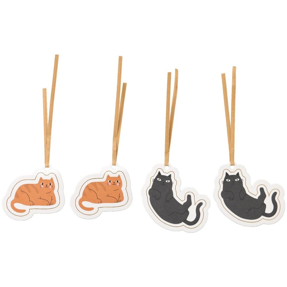 2 Otto Gift Tags Cats 4 Pack, 2 of 2