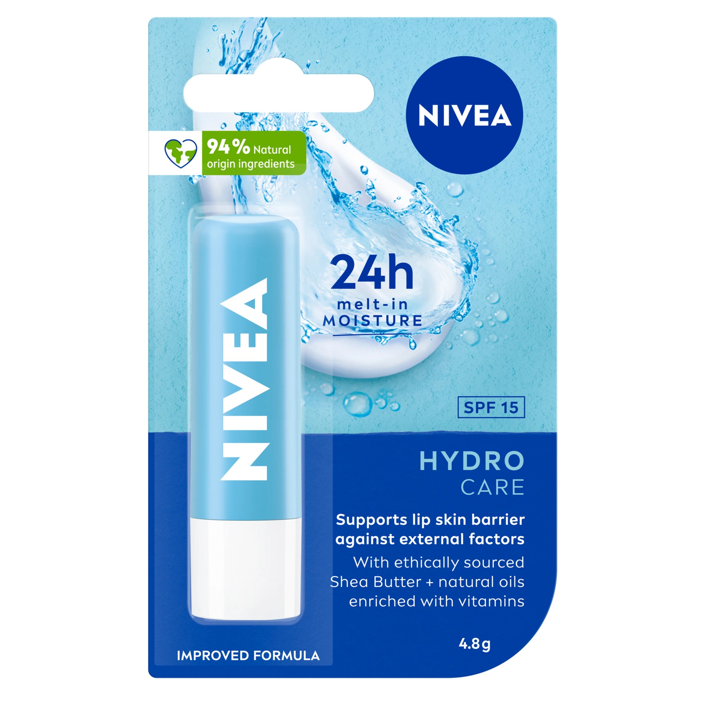 1 Nivea Hydro Care Lip Balm 4.8g, 1 of 8
