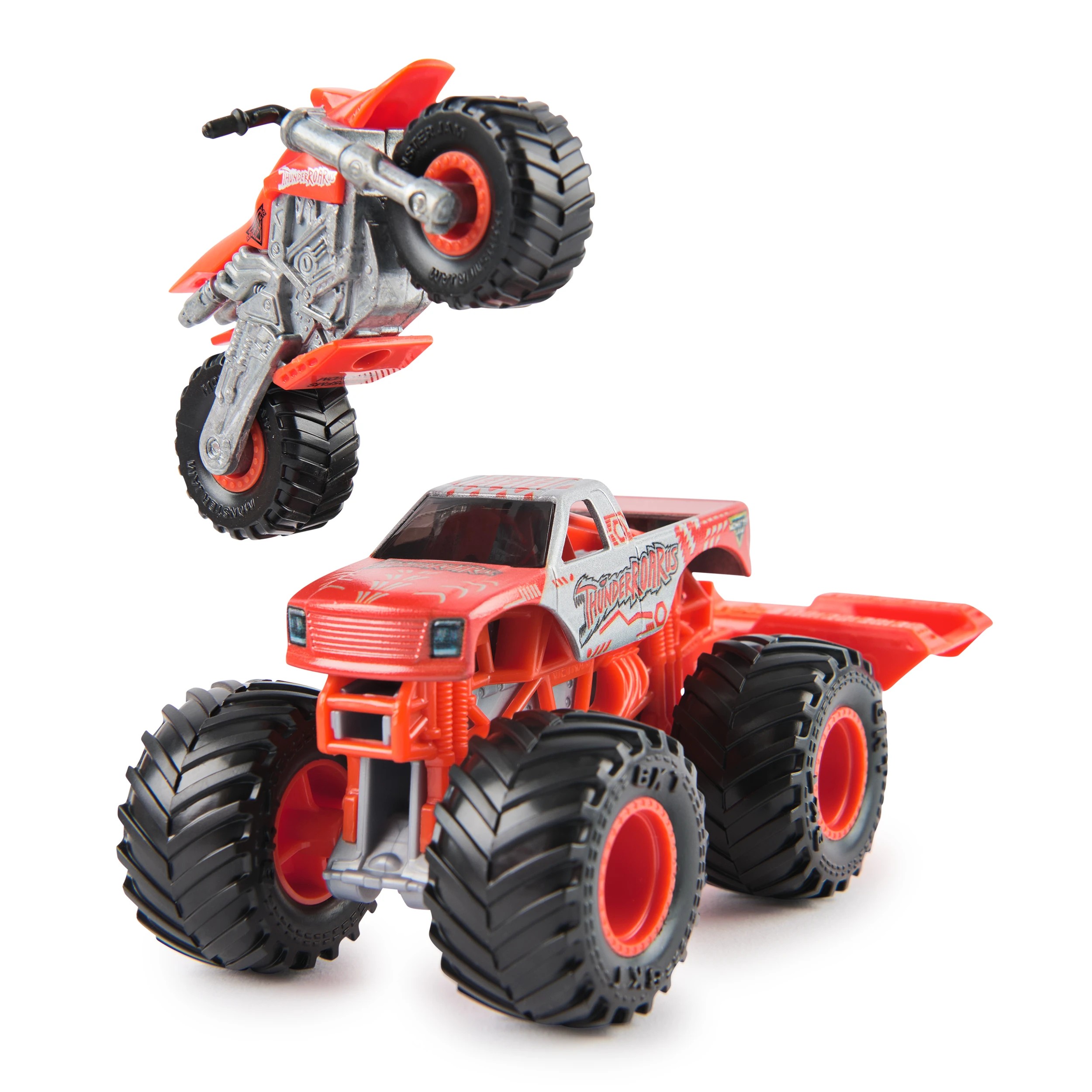 3 Monster Jam 1:64 Scale Truck and Bike Set - Assorted, 3 of 7