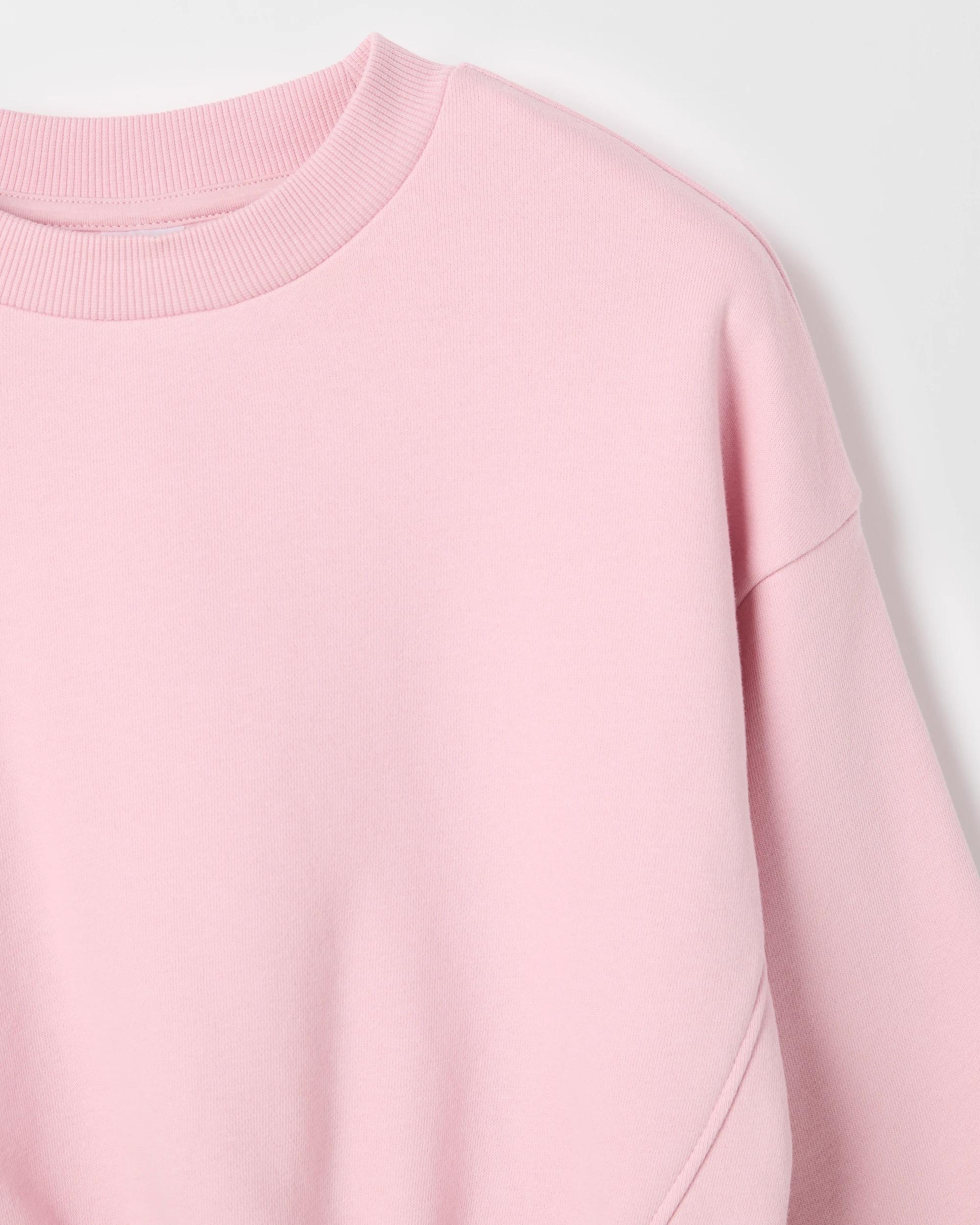 2 Target Kids Australian Cotton Blend Long Sleeve Core Fleece Jumper PINK, 2 of 2