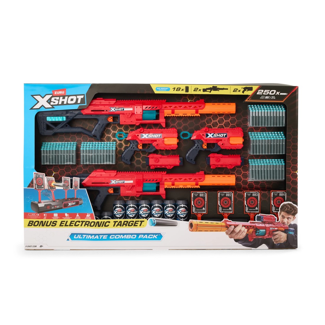1 Zuru X-Shot Excel Ultimate Combo Pack with Bonus Electronic Target, 1 of 5