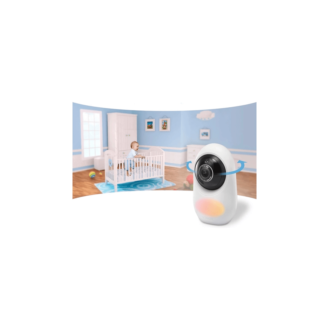 2 Vtech 2 Camera Smart Wifi 1080p Hd Video Baby Monitor With Night Vision App Access - Black Set
 - White, 2 of 3