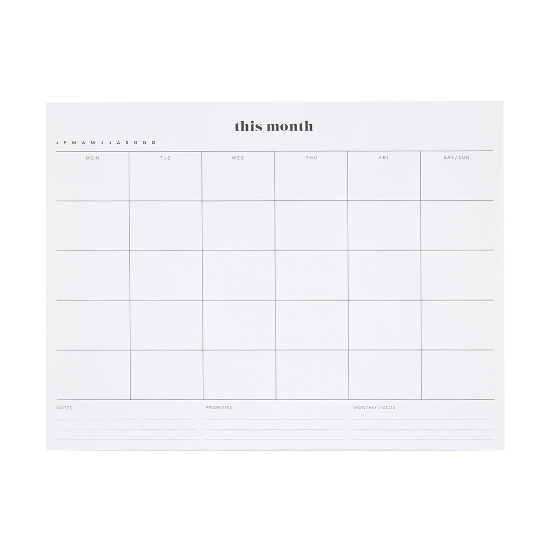1 Month Desk Pad, 1 of 7
