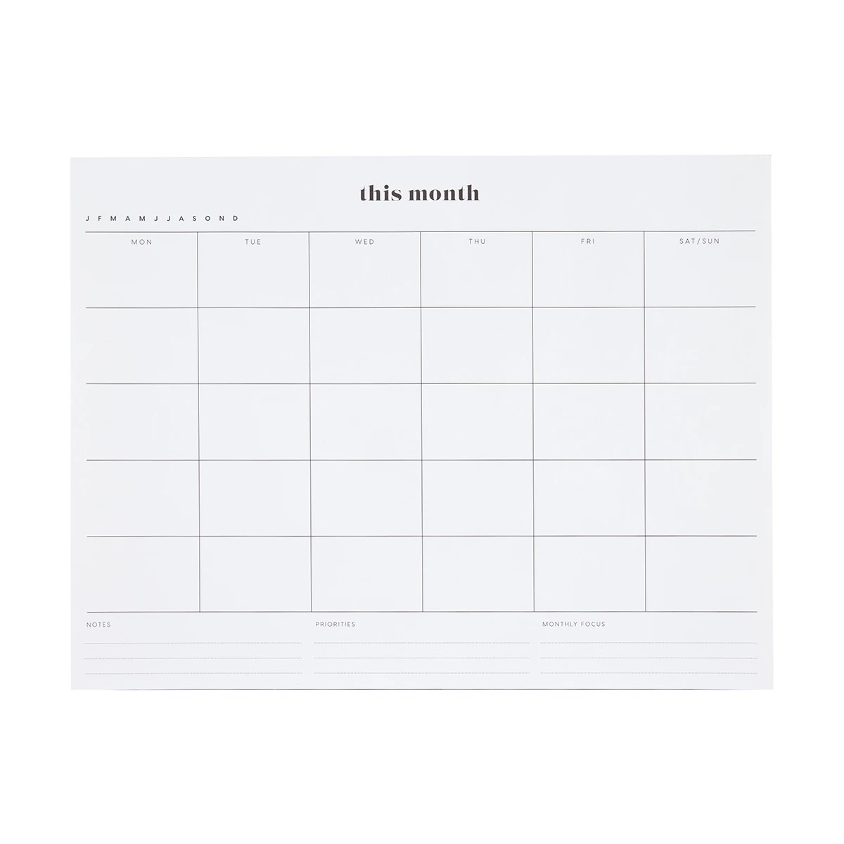 1 Month Desk Pad, 1 of 7