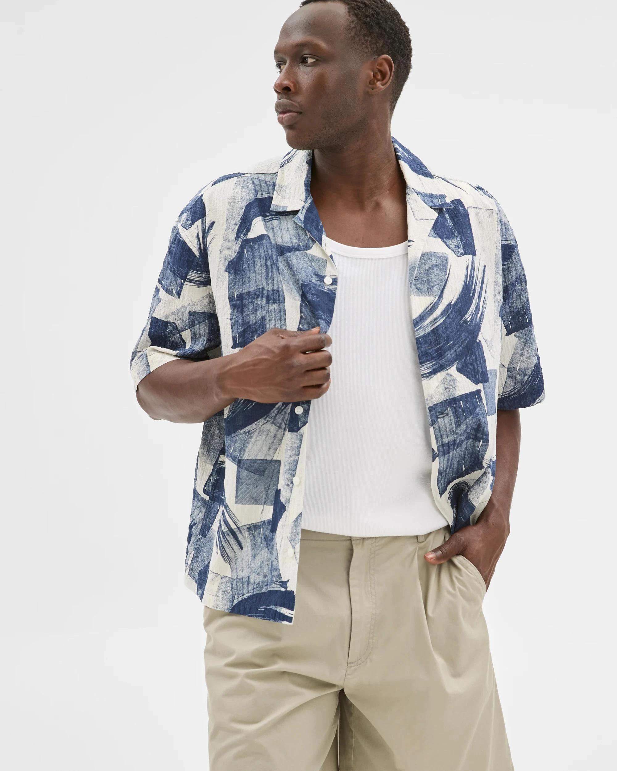 2 Australian Cotton Rich Party Shirt - Commons BLUE, 2 of 8