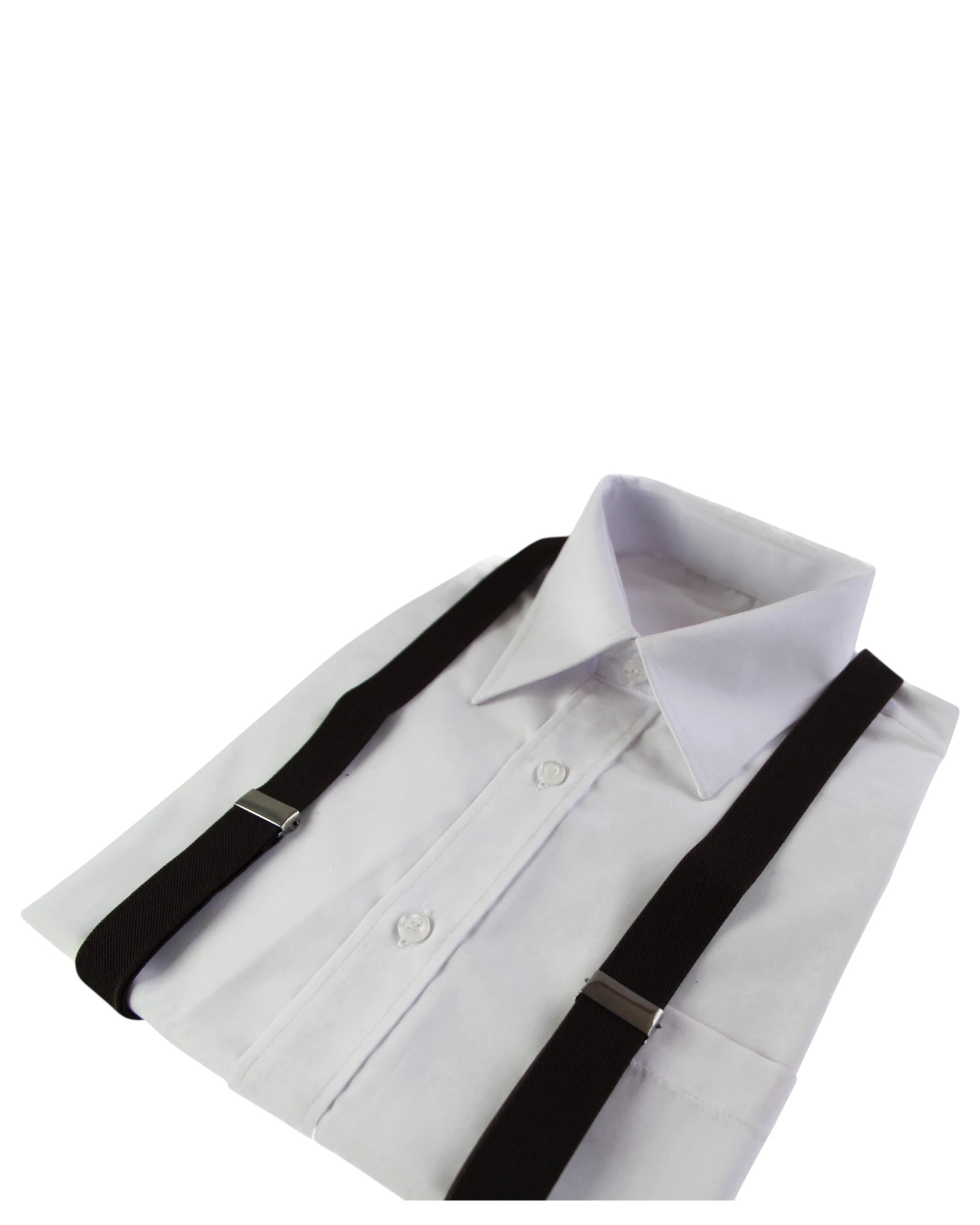 3 Zasel Mens Extra Long Adjustable 138cm Dark Brown Suspenders - Brown, 3 of 7