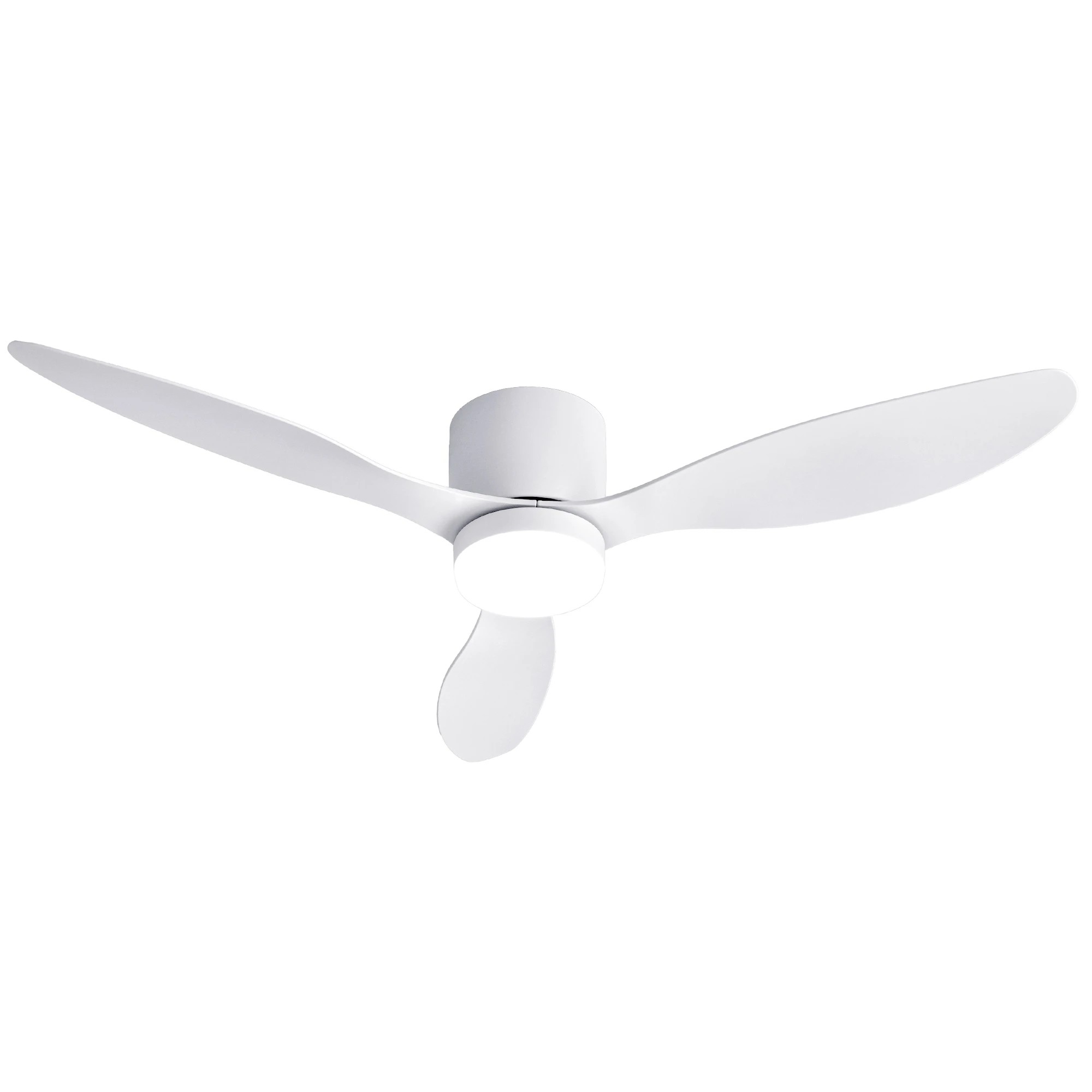 3 Devanti 52'' Ceiling Fan 3 Blades DC Motor w/Light w/Remote - White, 3 of 8