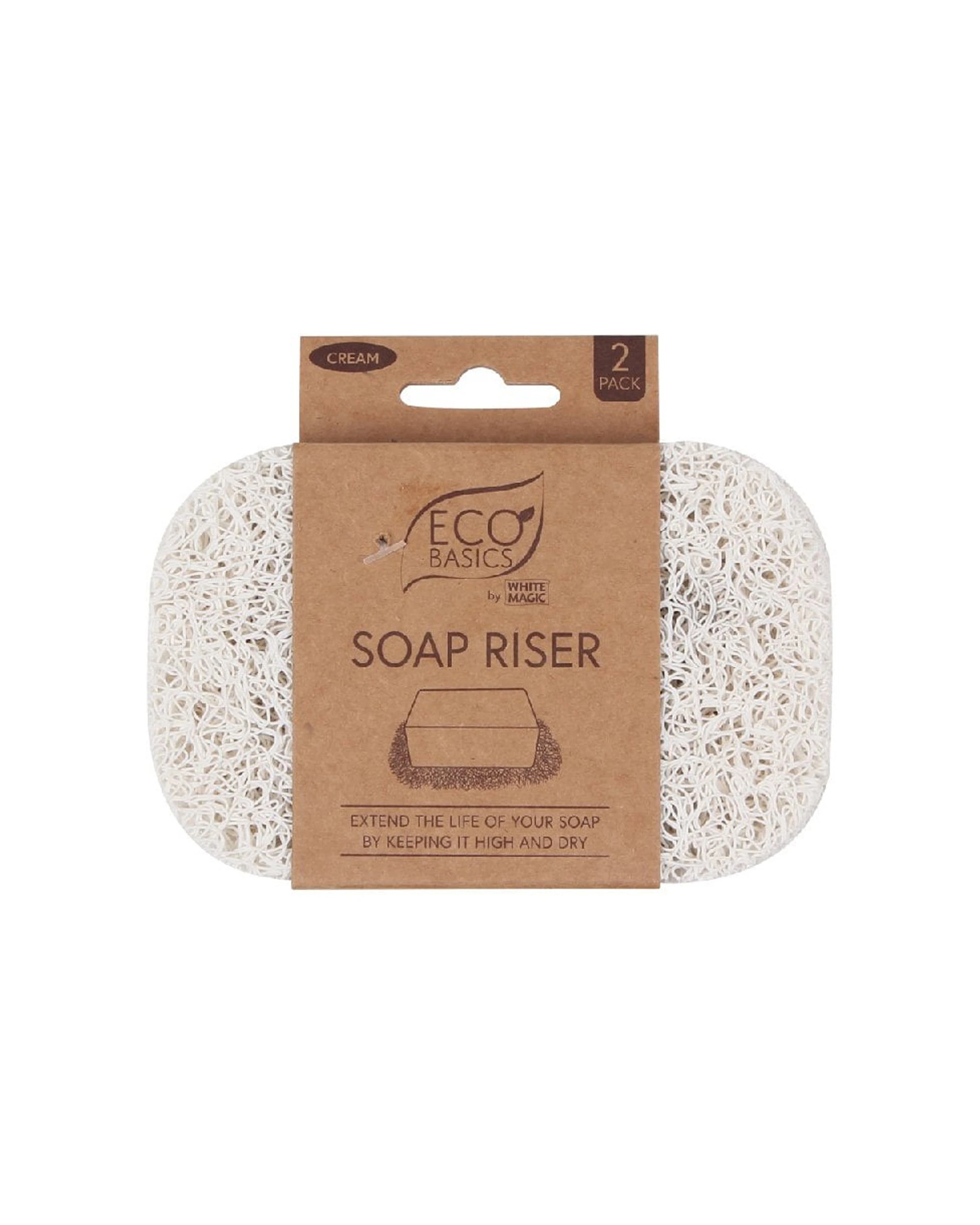 1 White Magic Eco Basics Soap Riser Dish Fast Drying Longer-Lasting Soap Bar - Beige, 1 of 1