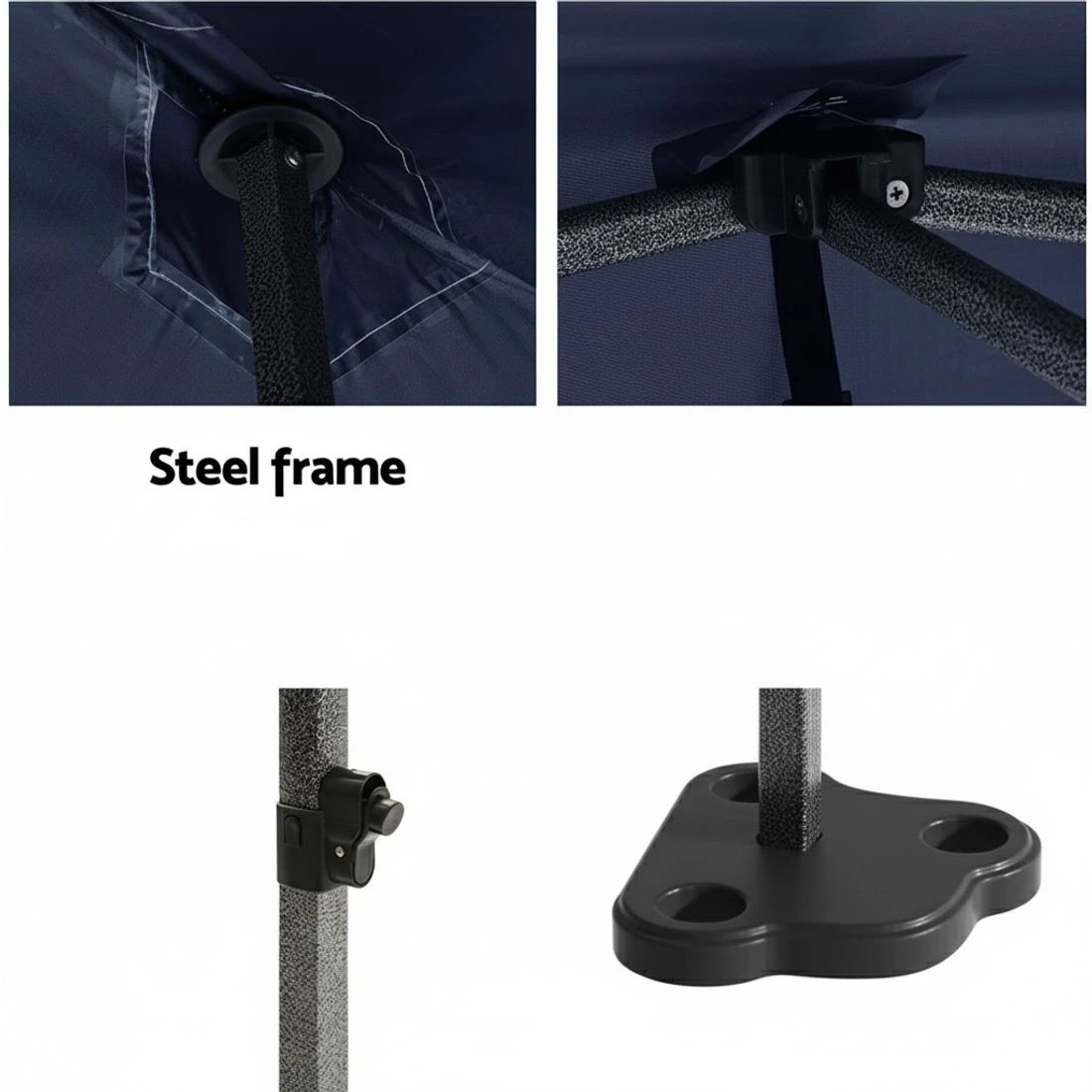 4 Instahut Gazebo Pop Up 3x4.5m w/Base Podx4 Marquee Folding Outdoor Wedding Camping Tent Shade - White, 4 of 6