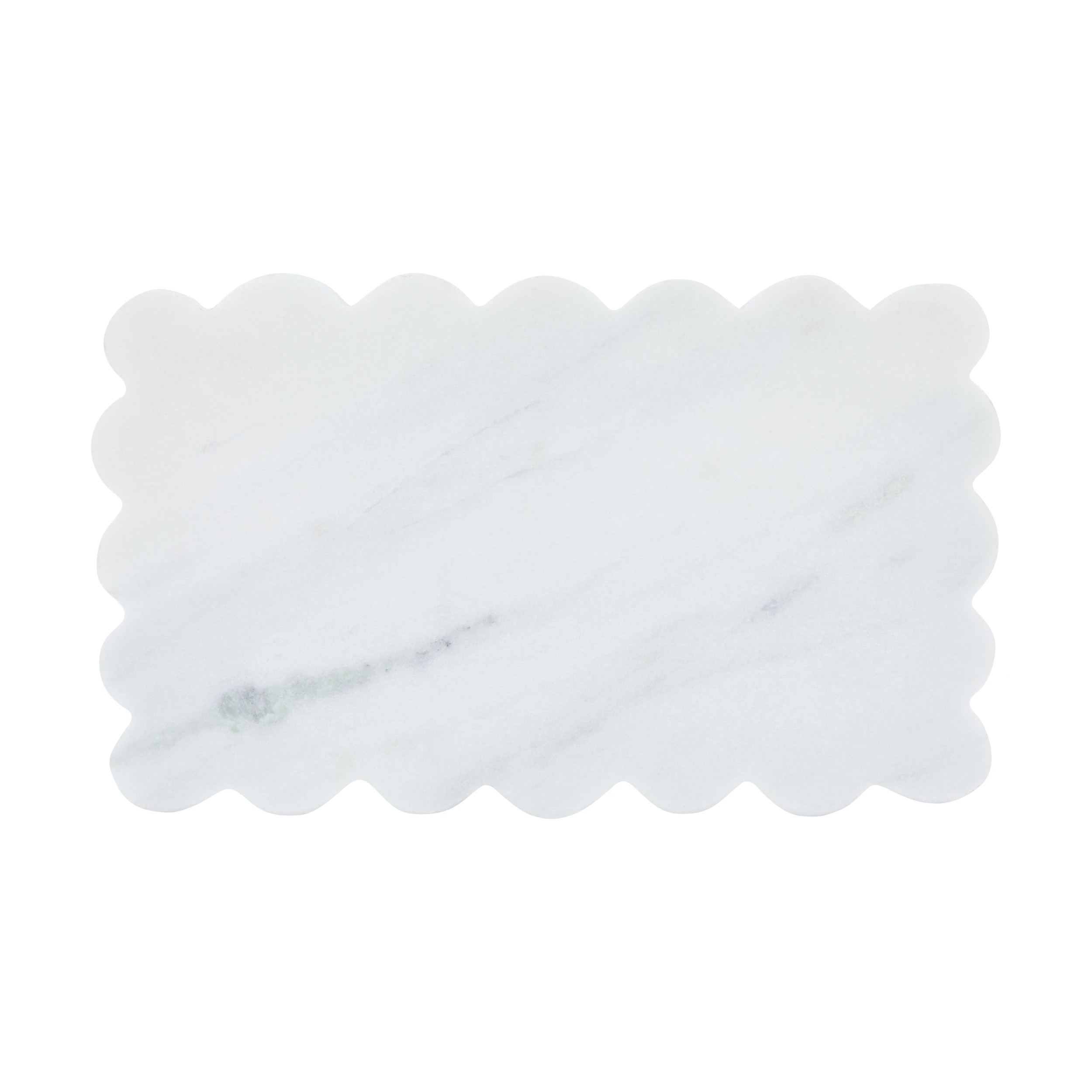 3 Scallop Edge Marble Candle Tray, 3 of 4