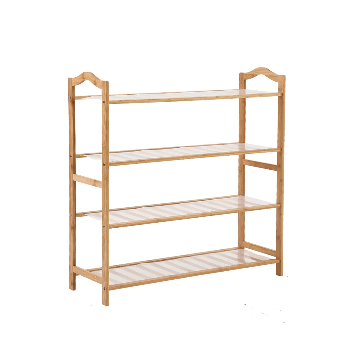 1 Levede 80cm 4 Tier Bamboo Shoe Rack, 1 of 7