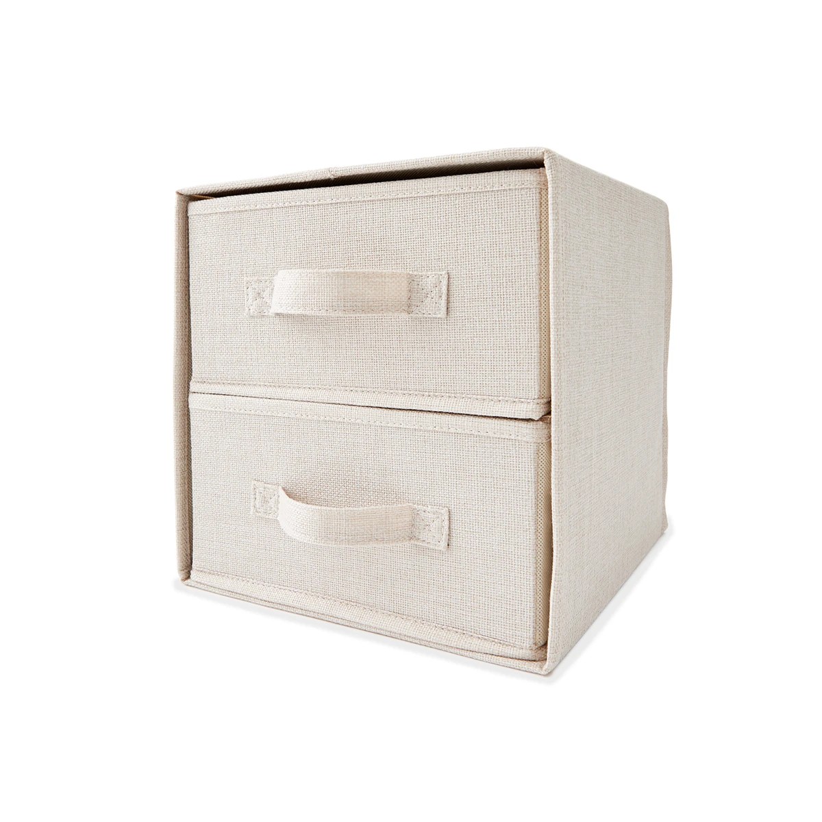 5 Linen Look Drawer Set - Beige, 5 of 9