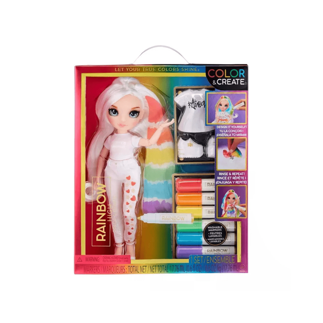 1 MGA Entertainment UK Ltd Rainbow High Color and Create DIY Fashion Doll Blue Eyes, 1 of 7